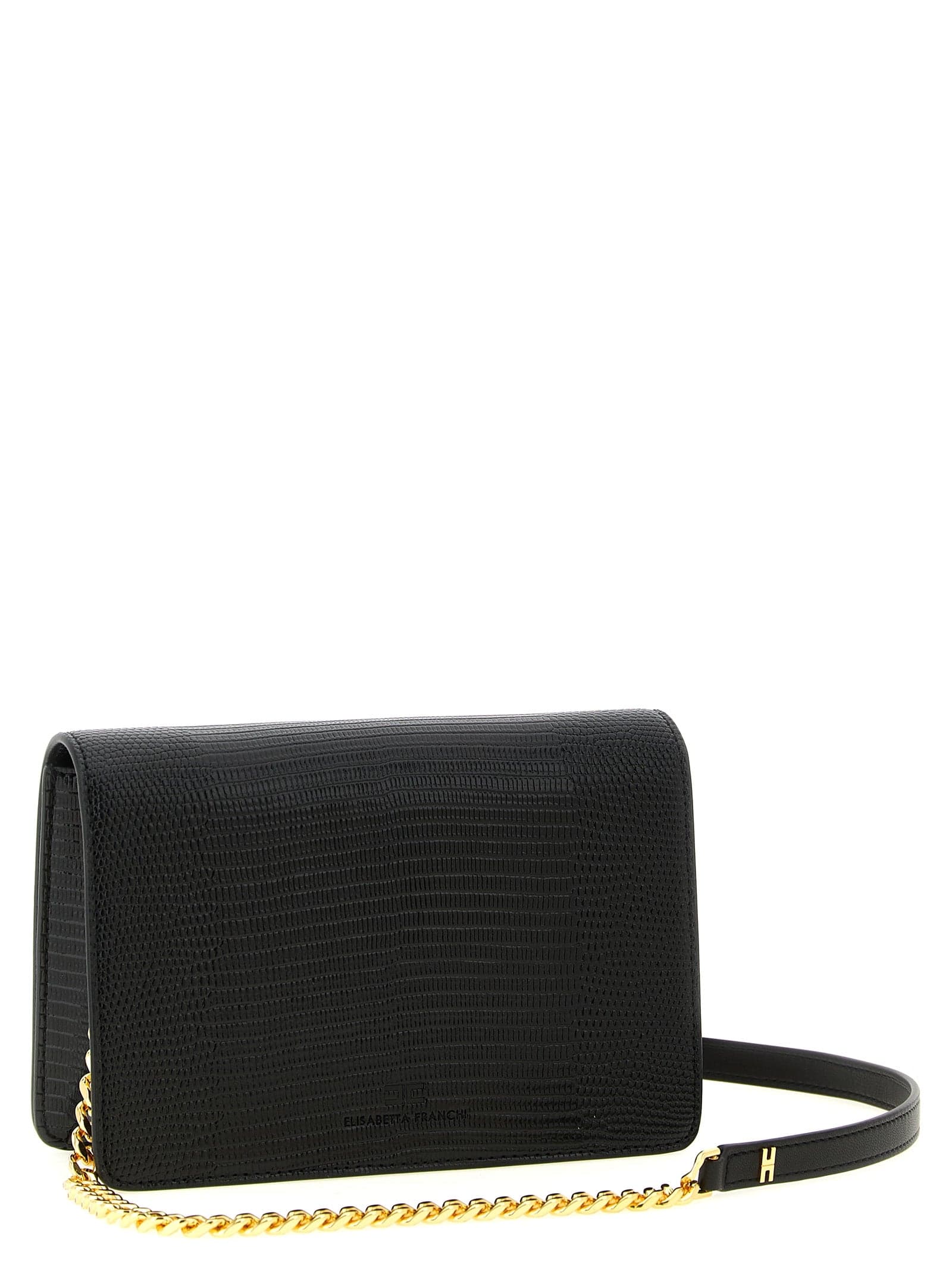 Elisabetta Franchi Black Polyester Clutch Bag - 2