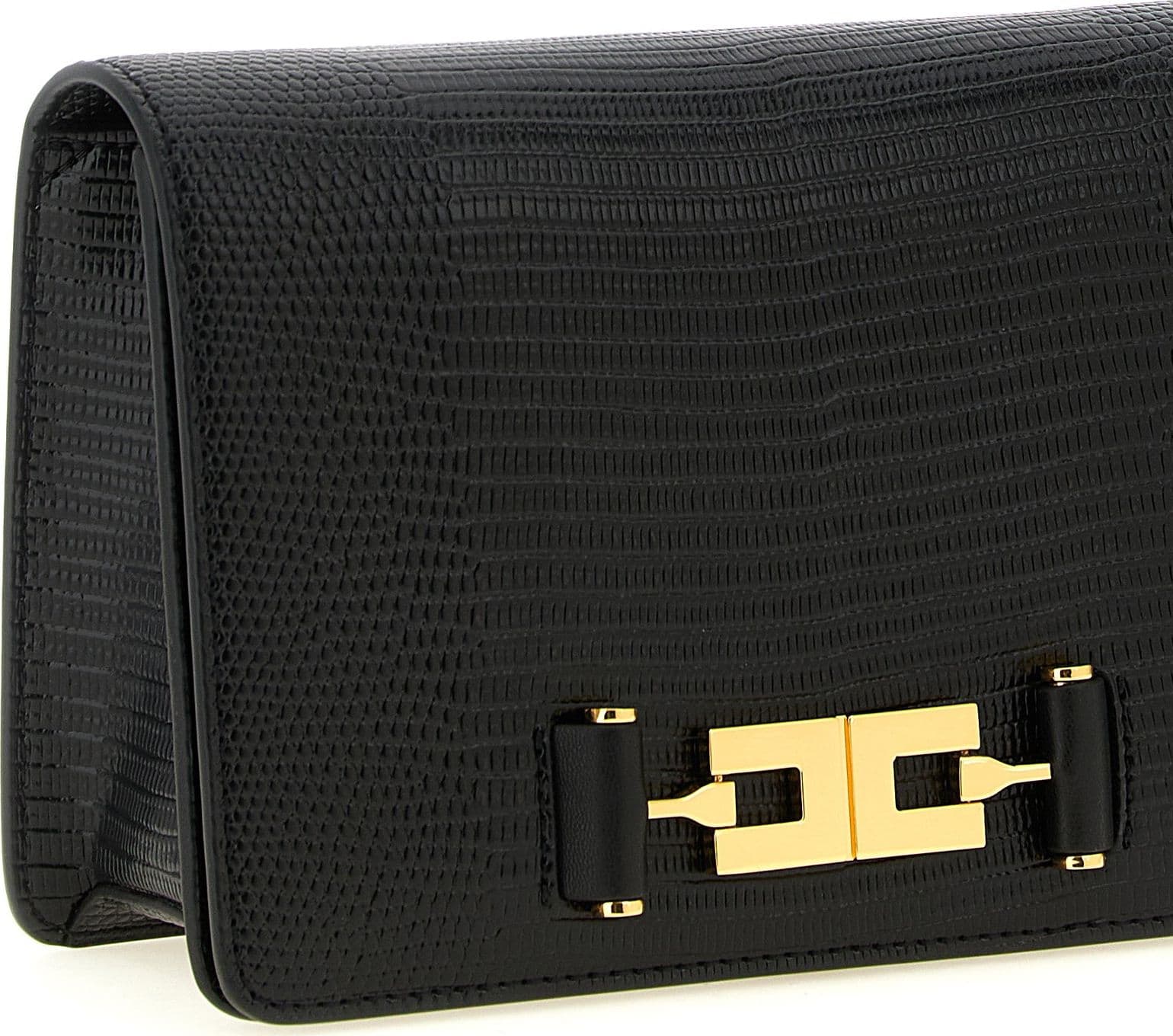 Elisabetta Franchi Black Polyester Clutch Bag - 3