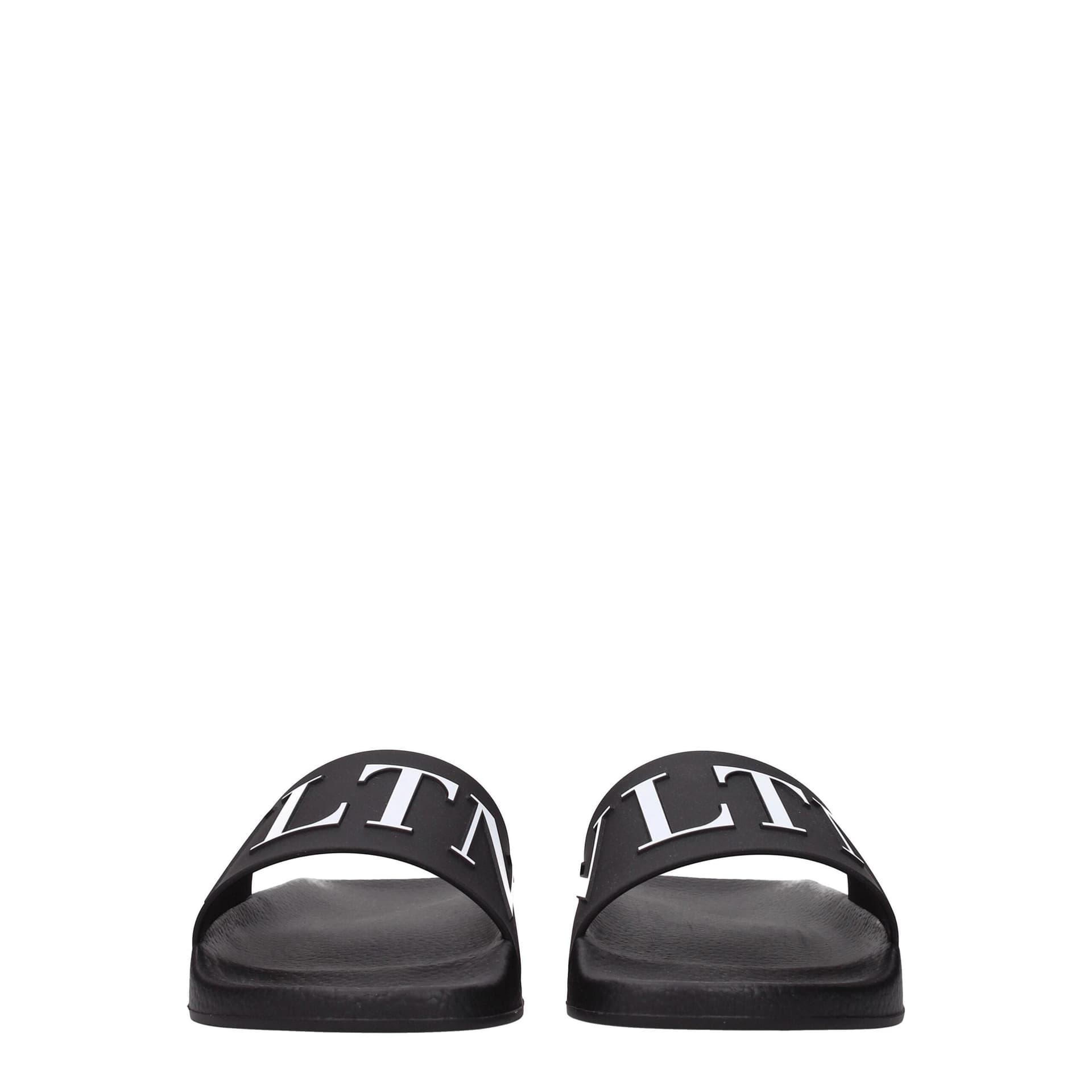 Valentino Garavani Black Cotton Slippers - 3