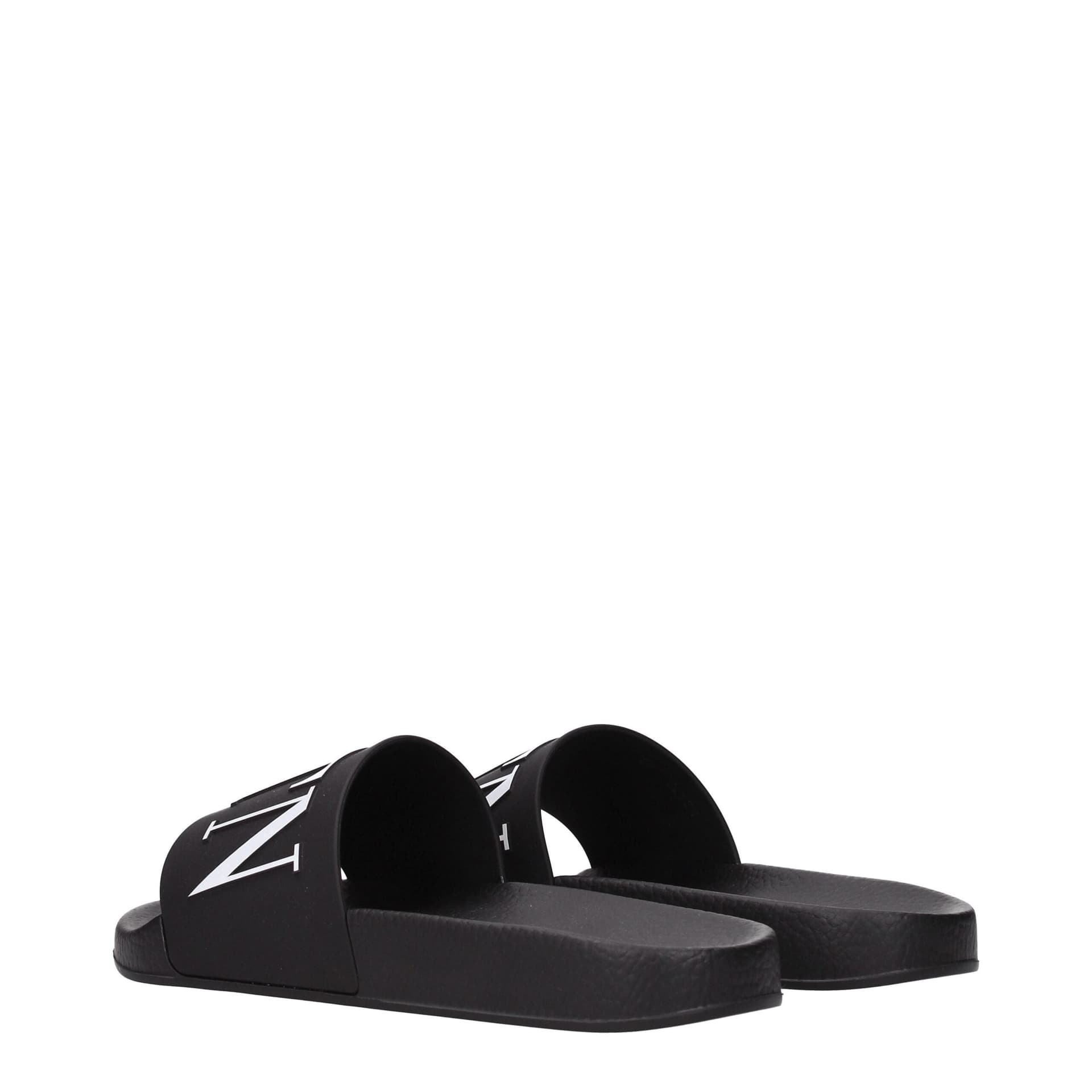Valentino Garavani Black Cotton Slippers - 4