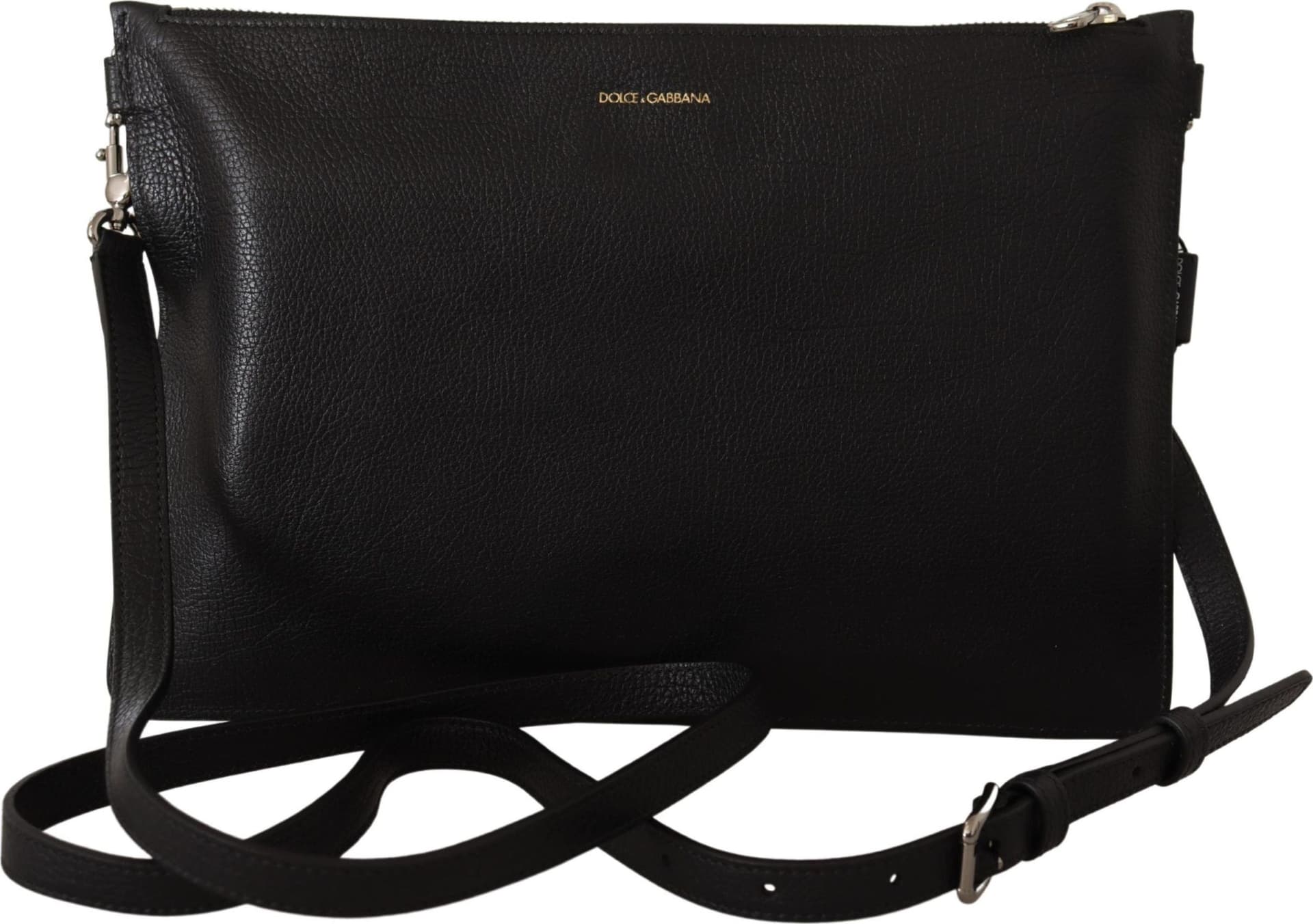 Dolce & Gabbana Black Exotic Leather Shoulder Sling Alta Sartoria Bag - 3
