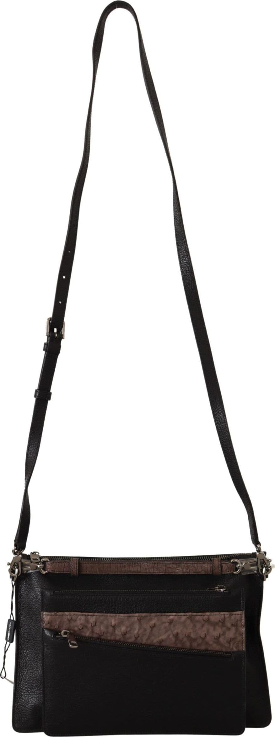 Dolce & Gabbana Black Exotic Leather Shoulder Sling Alta Sartoria Bag - 6