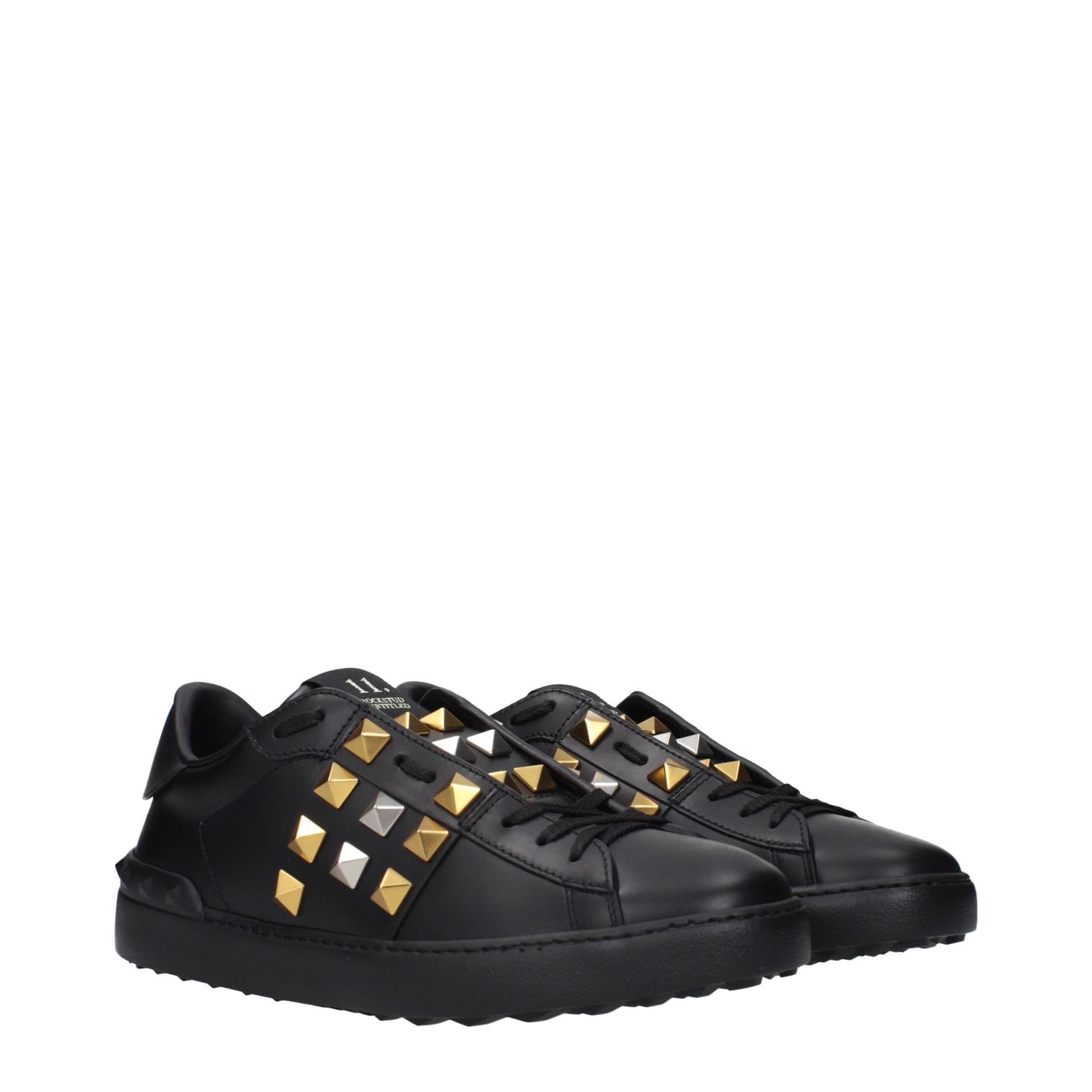 Valentino Garavani Black Leather Sneakers - 2