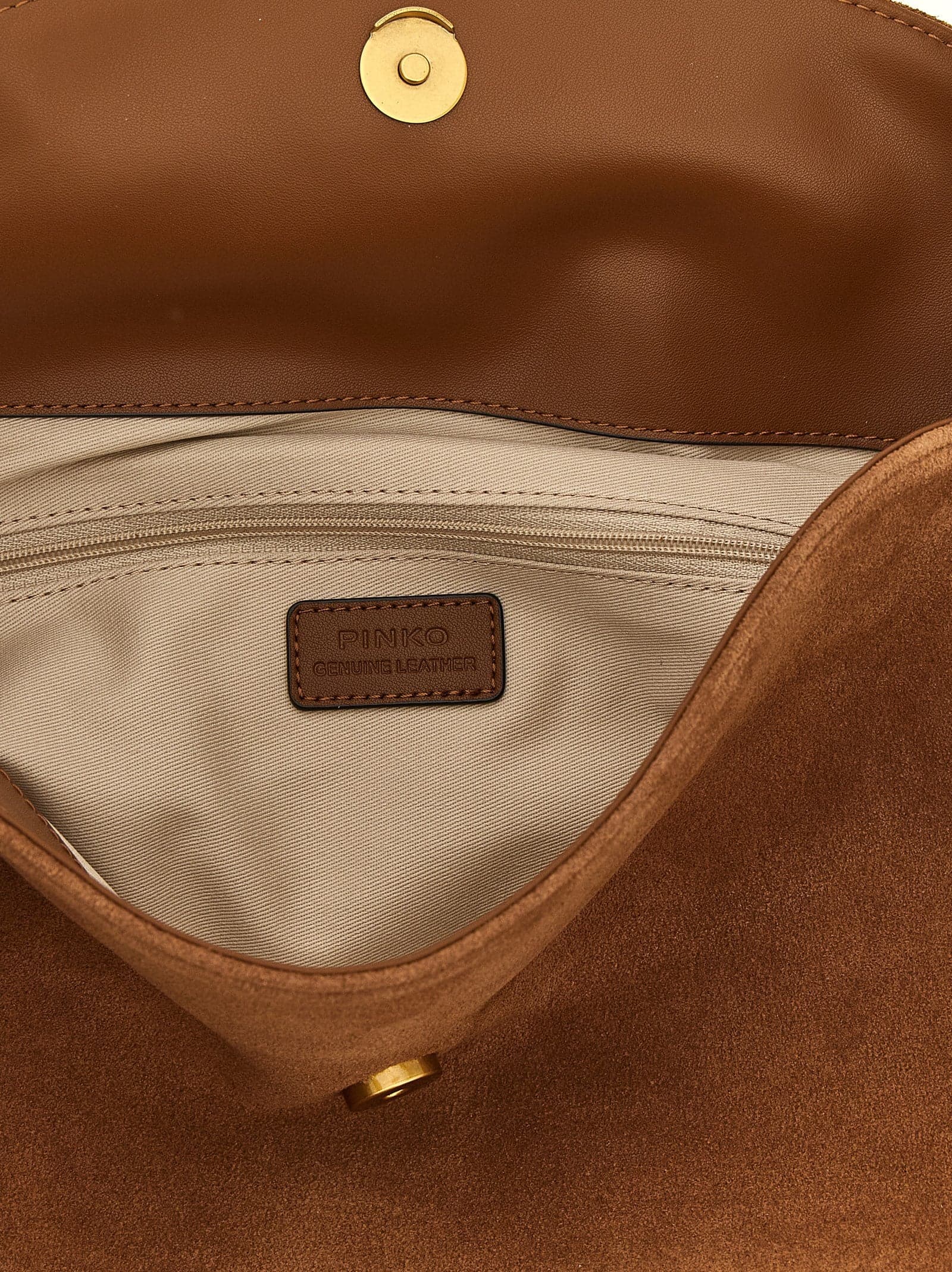 PINKO Brown Cowhide Shoulder Bag - 4