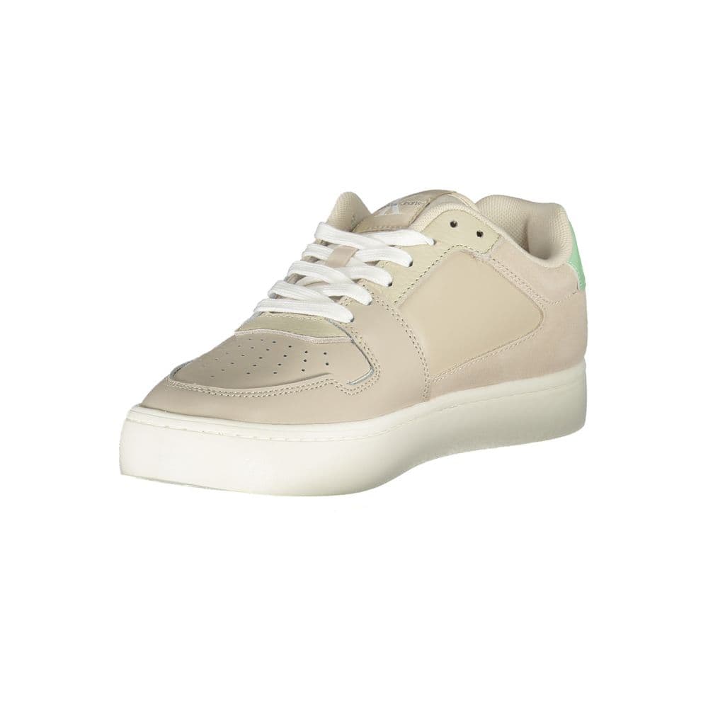 Calvin Klein Beige Polyurethane Women Sneaker - 3