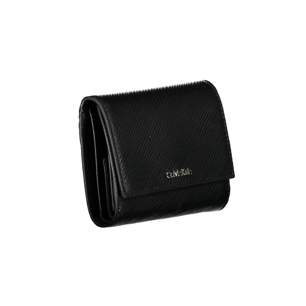Calvin Klein Black Polyurethane Women Wallet - 3