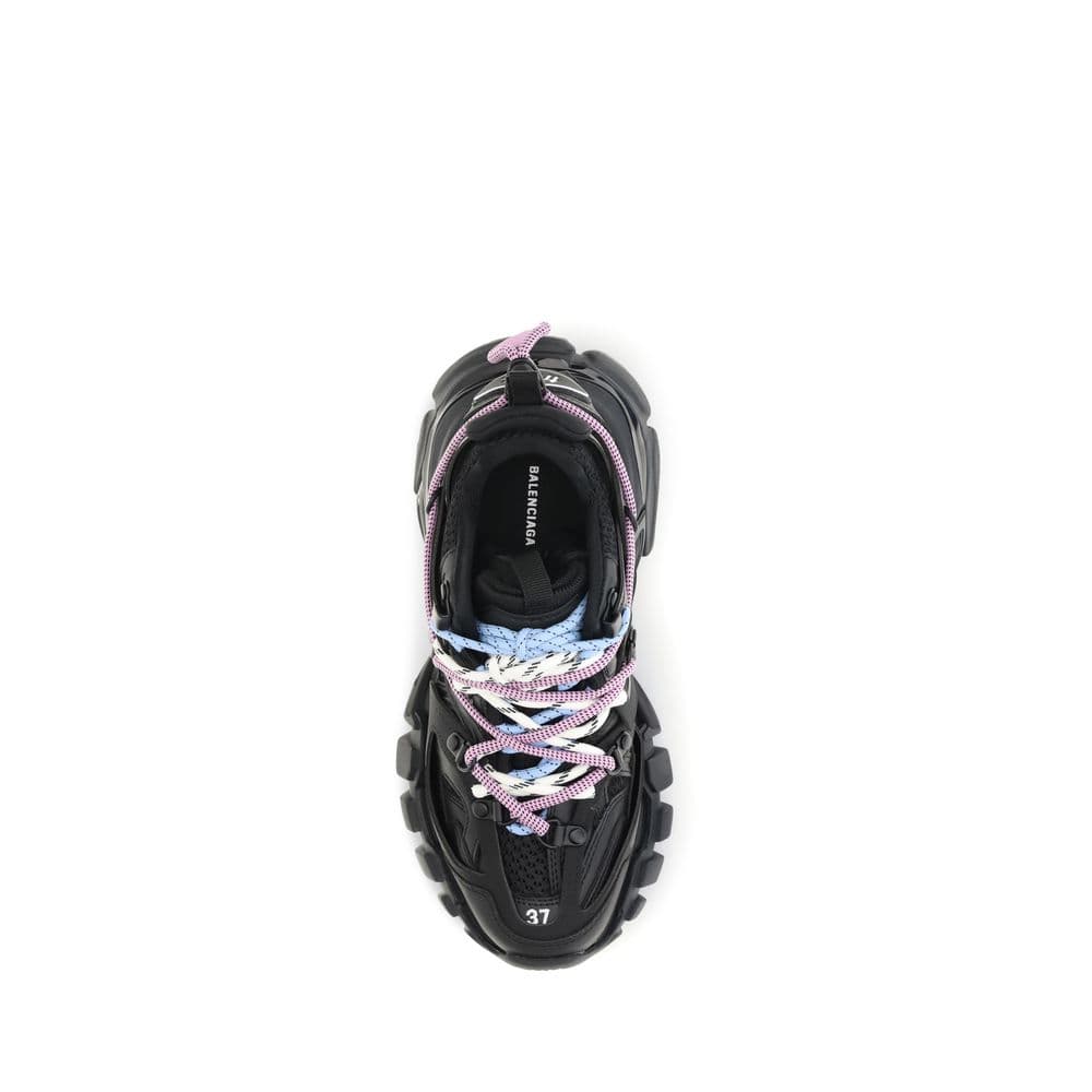 Balenciaga Black Polyester Athletic Sneakers - 4