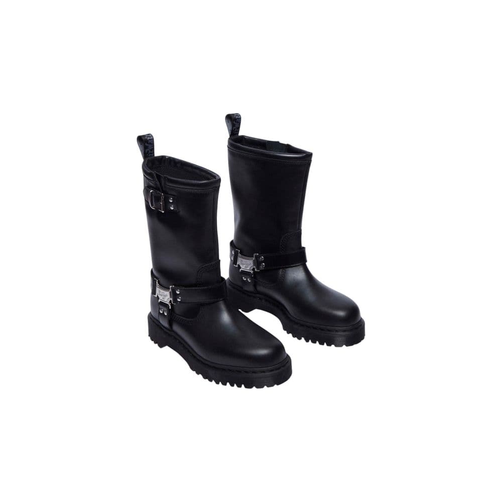 Dr. Martens Black Leather Lace-Up Boots - 3