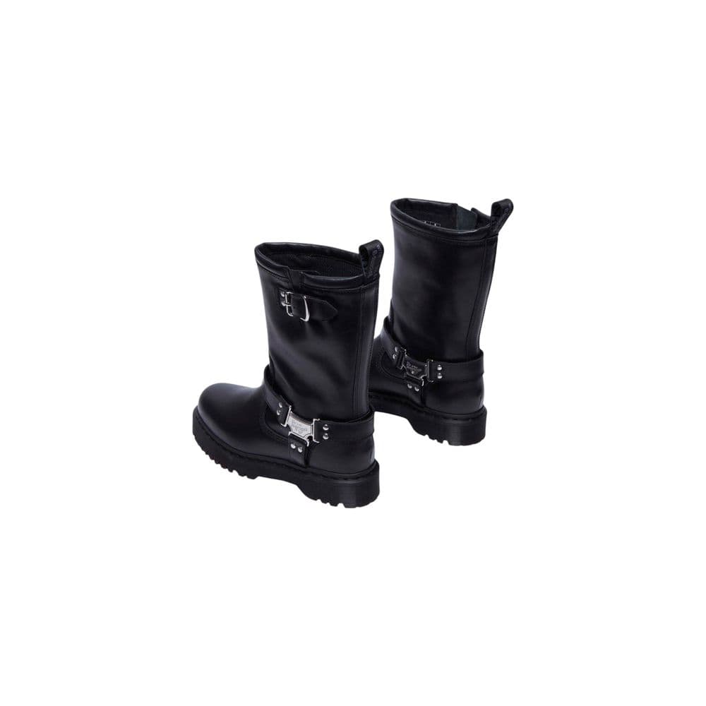Dr. Martens Black Leather Lace-Up Boots - 4