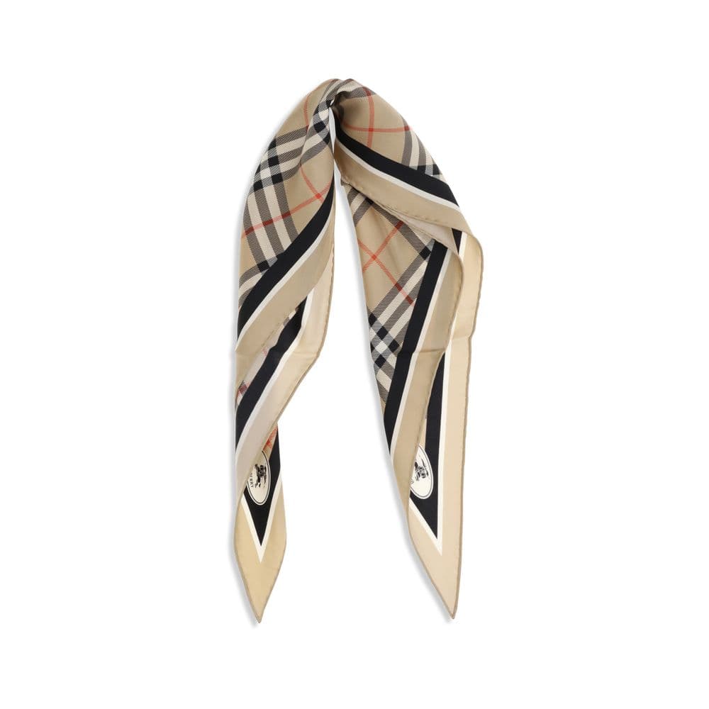 Burberry Beige Silk Scarf - 2