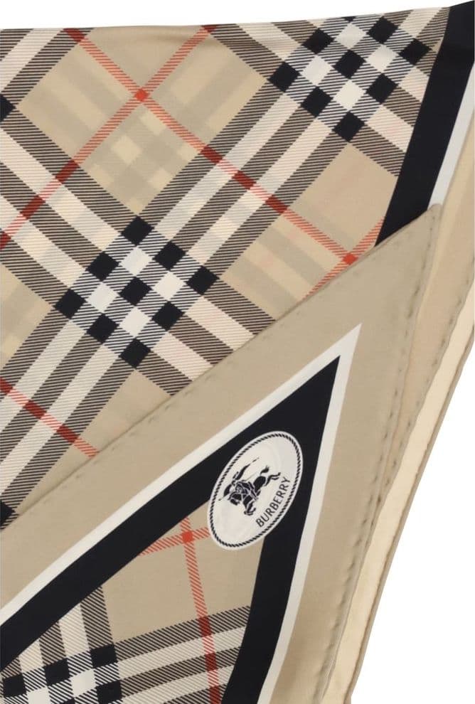 Burberry Beige Silk Scarf - 3