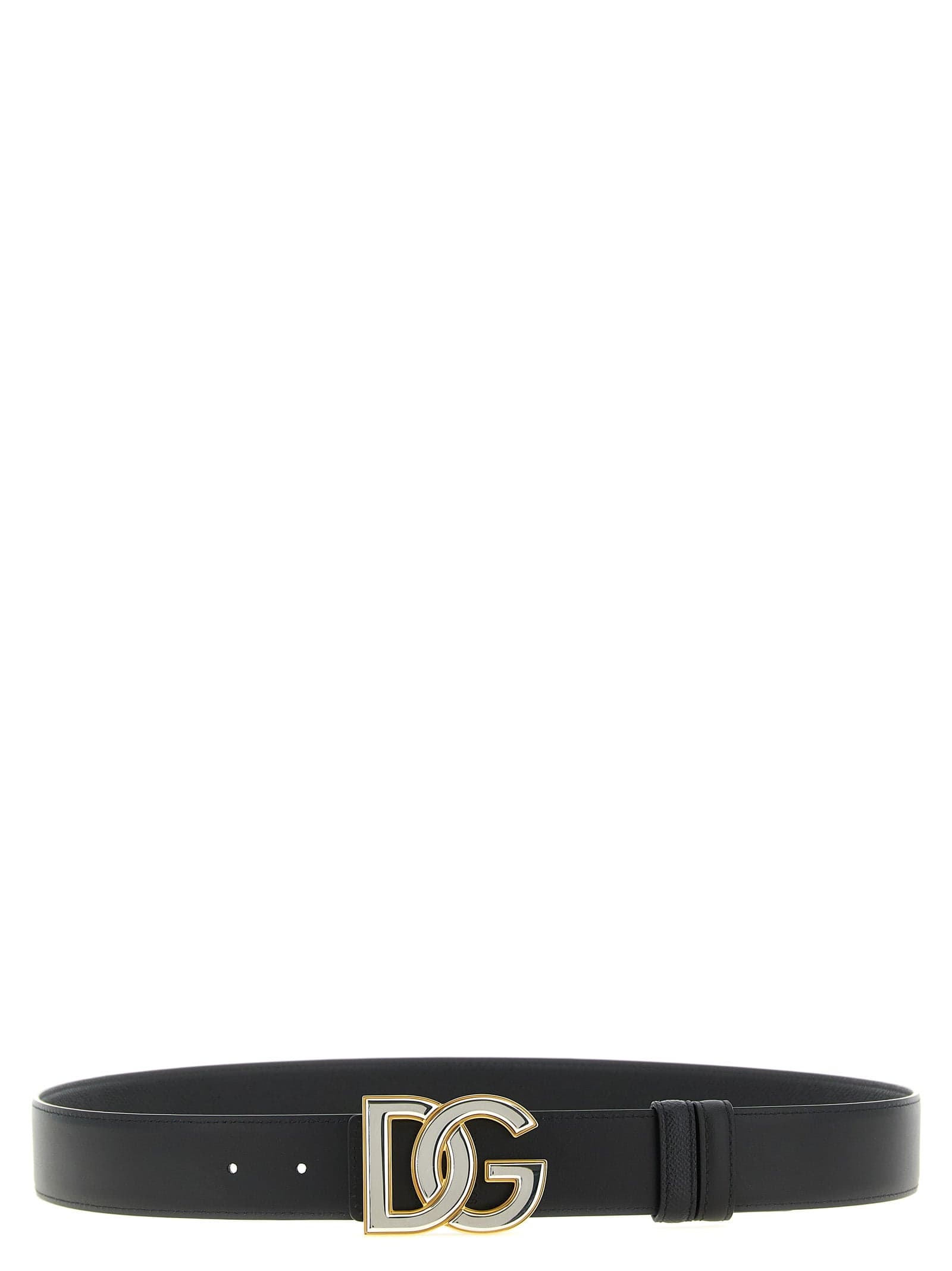 Dolce & Gabbana Black Calfskin Regular Belt - 2