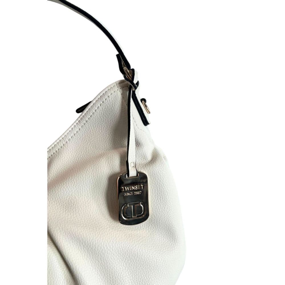 Twinset White PU Women Shoulder Bag - 6