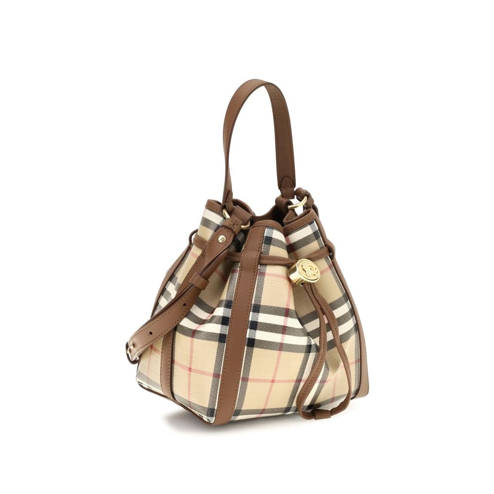 Burberry Beige Calf Leather Bos Taurus Backet Bag - 2