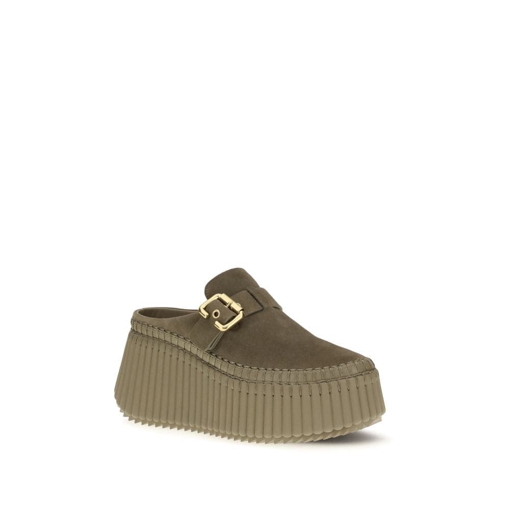 Chloé Bicolor Calf Leather Bos Taurus Mules - 2