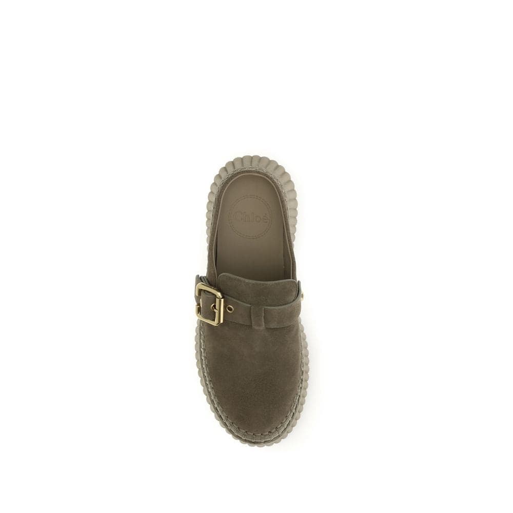 Chloé Bicolor Calf Leather Bos Taurus Mules - 4