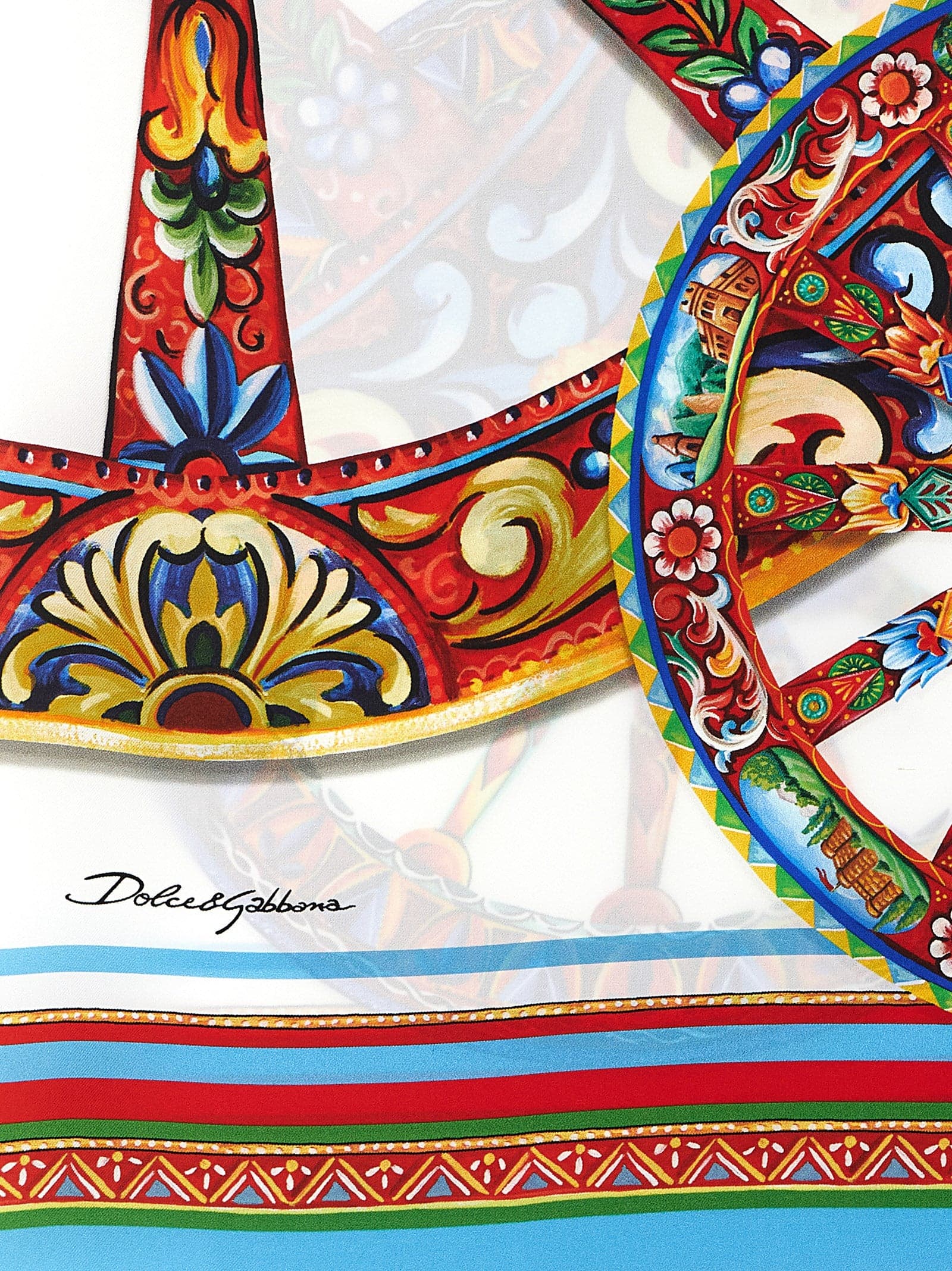 Dolce & Gabbana Multicolor Silk Foulard - 3