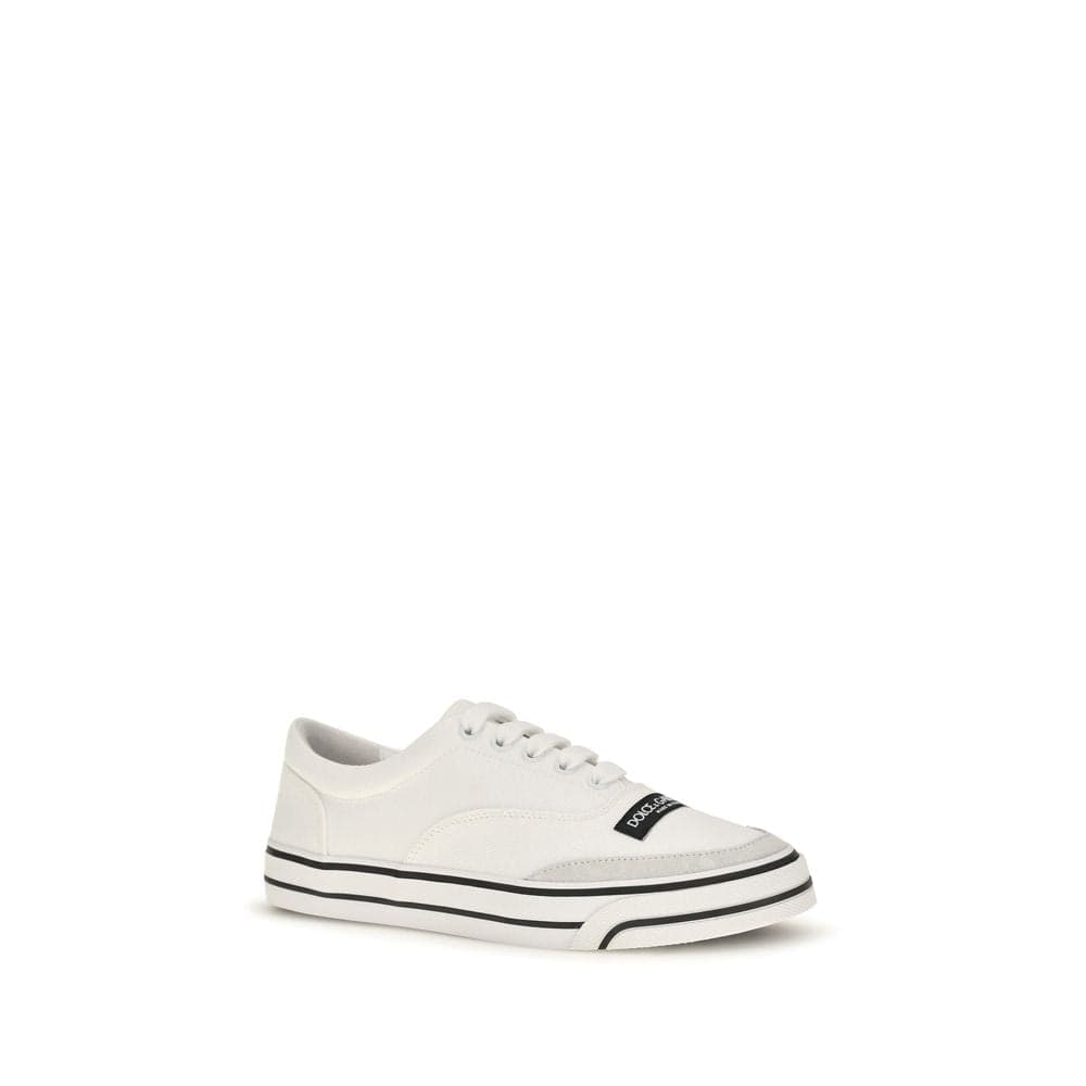 Dolce & Gabbana White Cotton Low Top Sneakers - 2