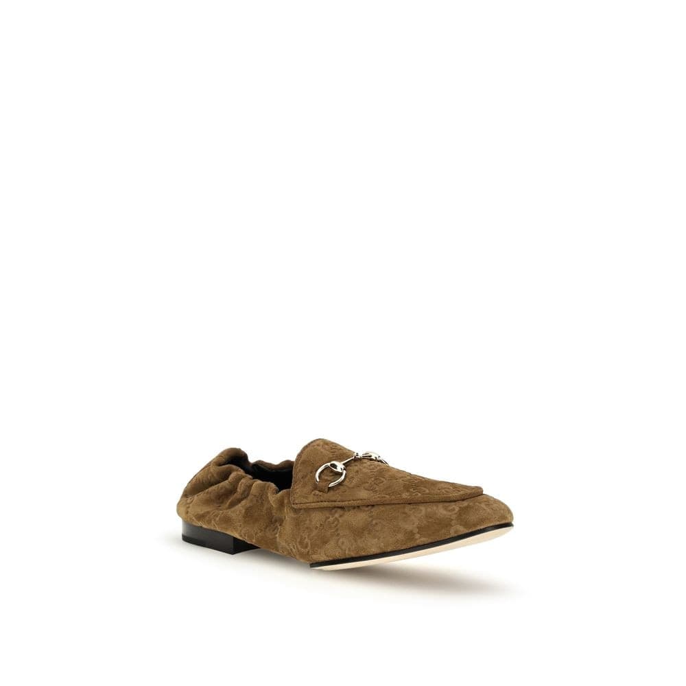Gucci Brown Calf Leather Bos Taurus Slip-On Loafers - 2