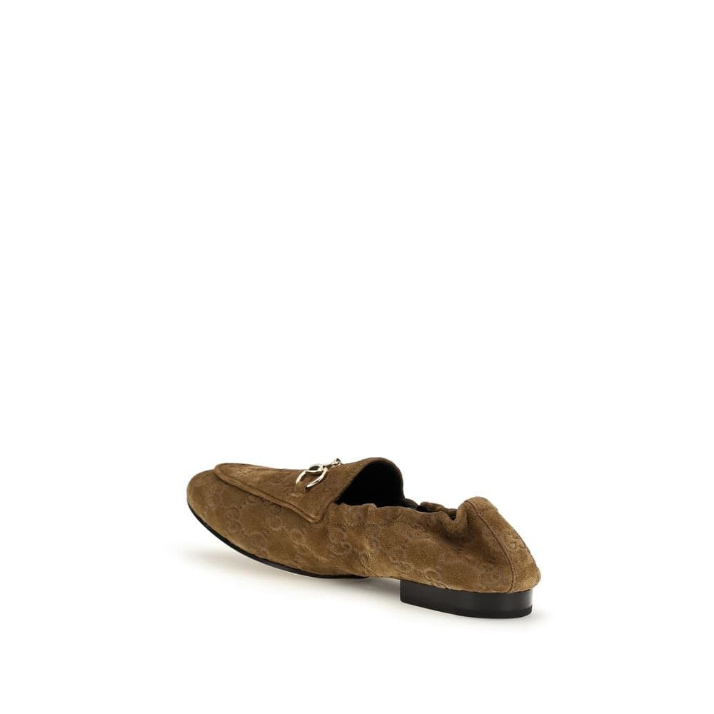 Gucci Brown Calf Leather Bos Taurus Slip-On Loafers - 3