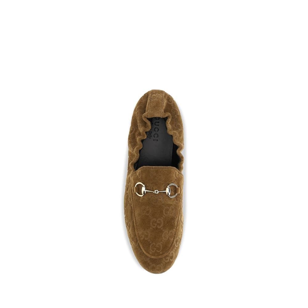 Gucci Brown Calf Leather Bos Taurus Slip-On Loafers - 4