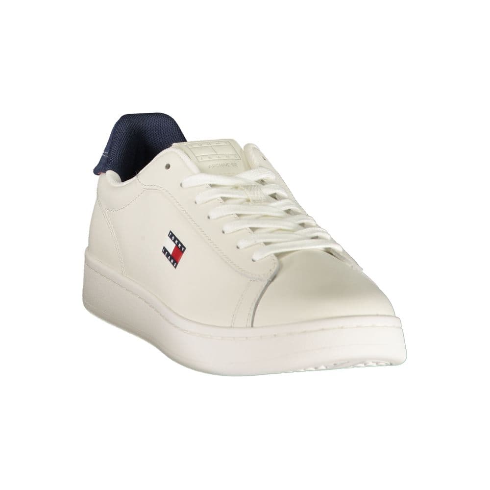 Tommy Hilfiger White Polyurethane Men's Sneaker - 2