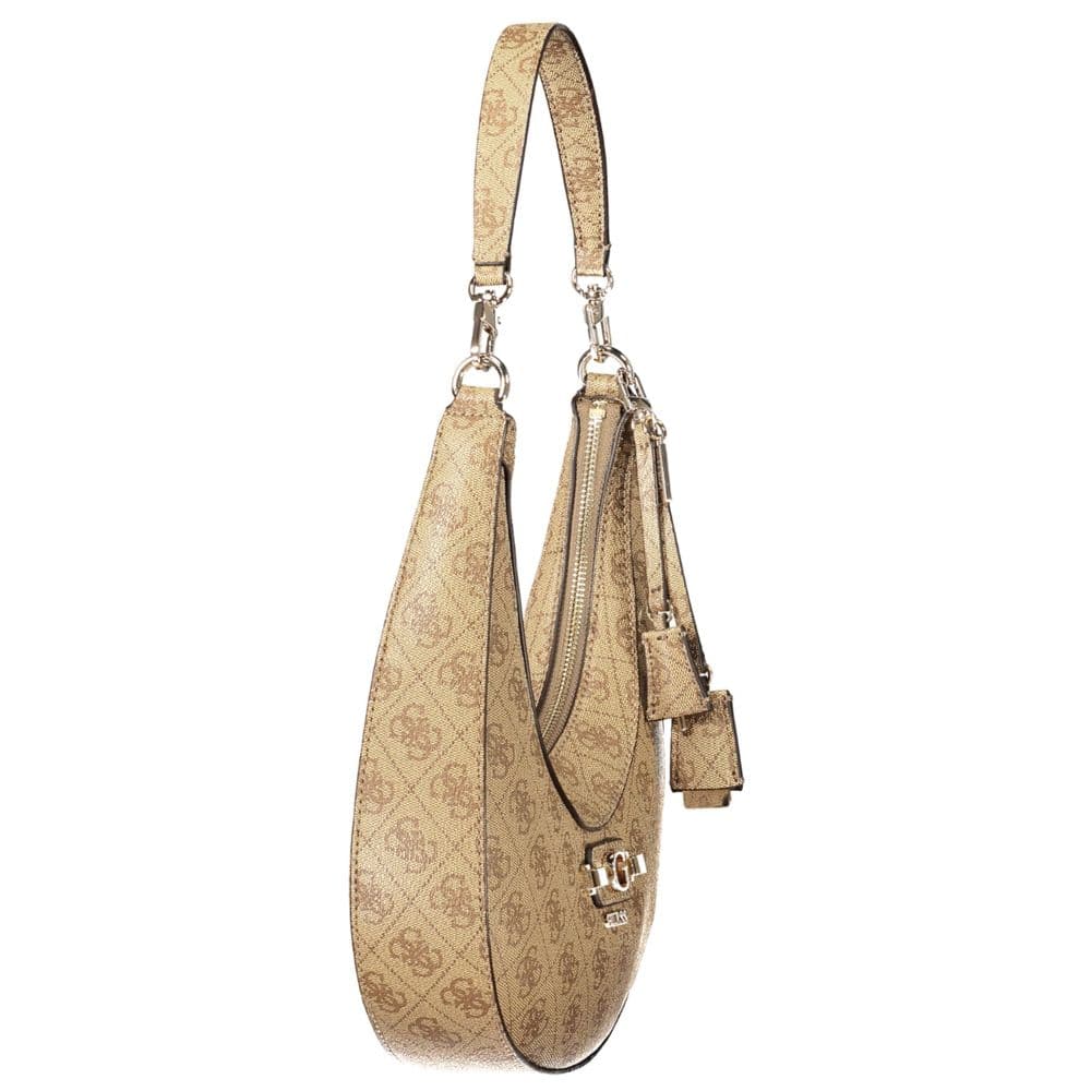 Guess Jeans Beige Polyurethane Women's Bag - 3