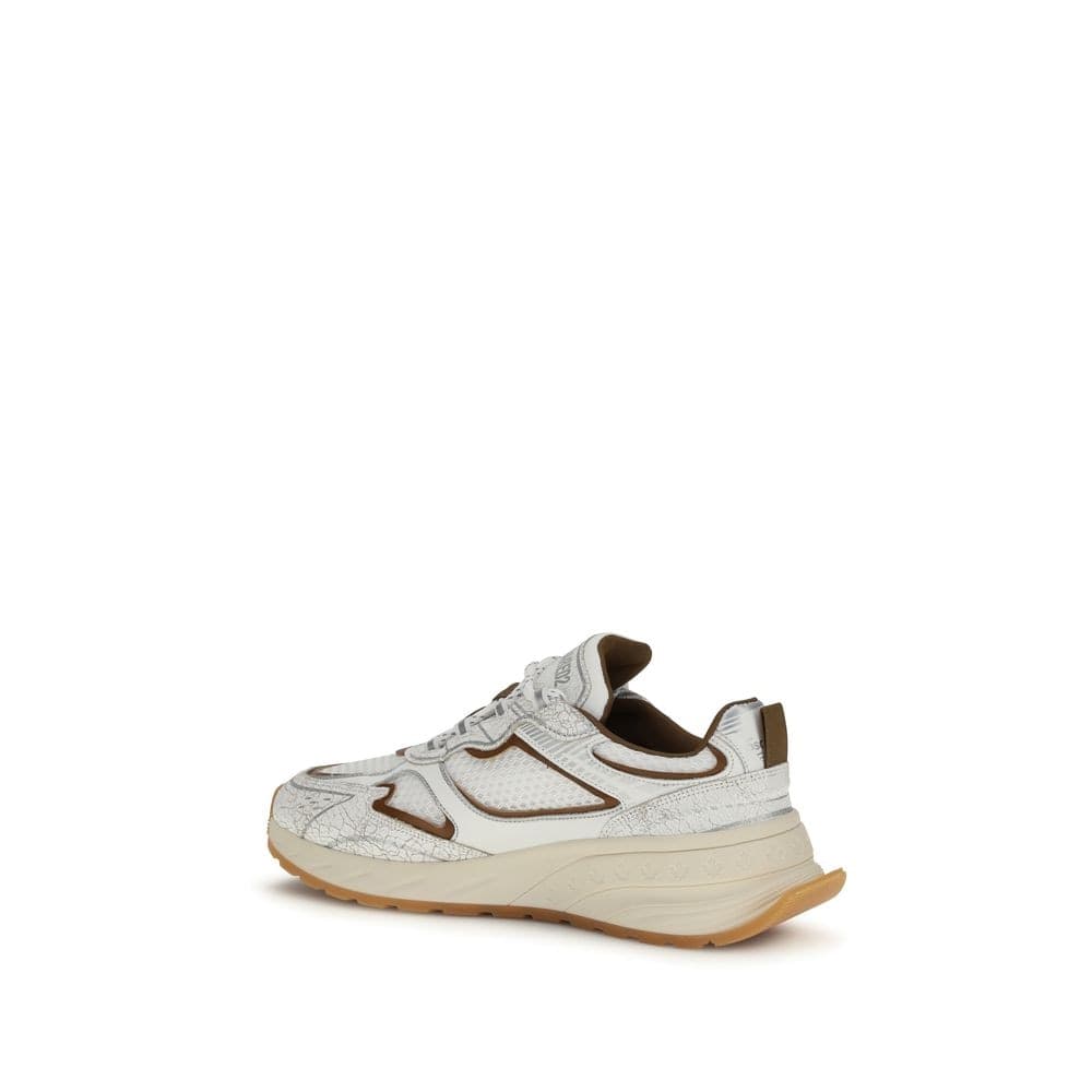 Dsquared² White Calf Leather Bos Taurus Athletic Sneakers - 3