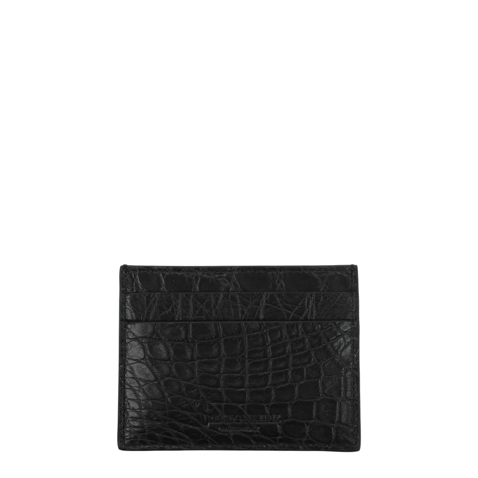 Billionaire Italian Couture Black Crocodile Cardholder - 2