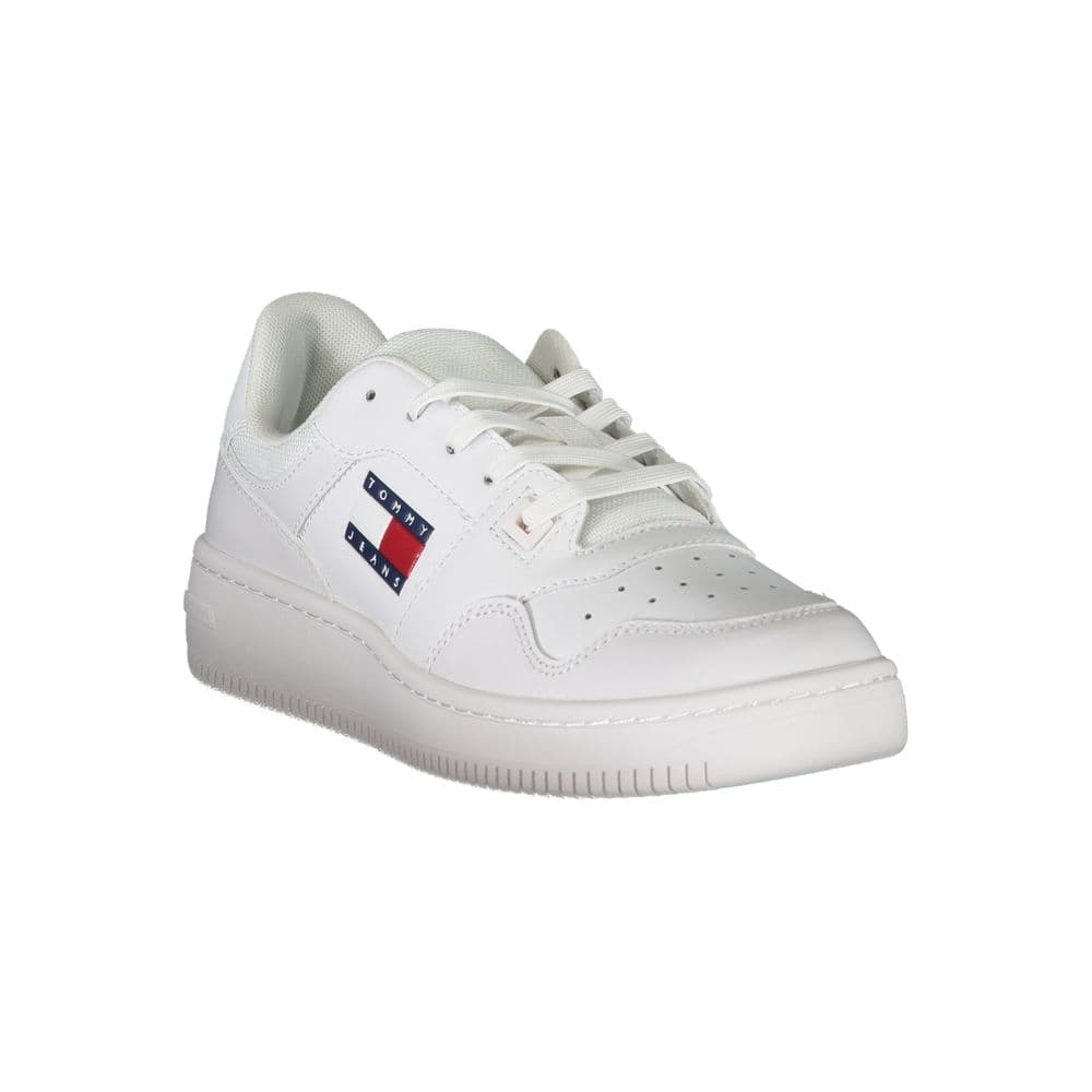 Tommy Hilfiger White Leather Women Sneaker - 2