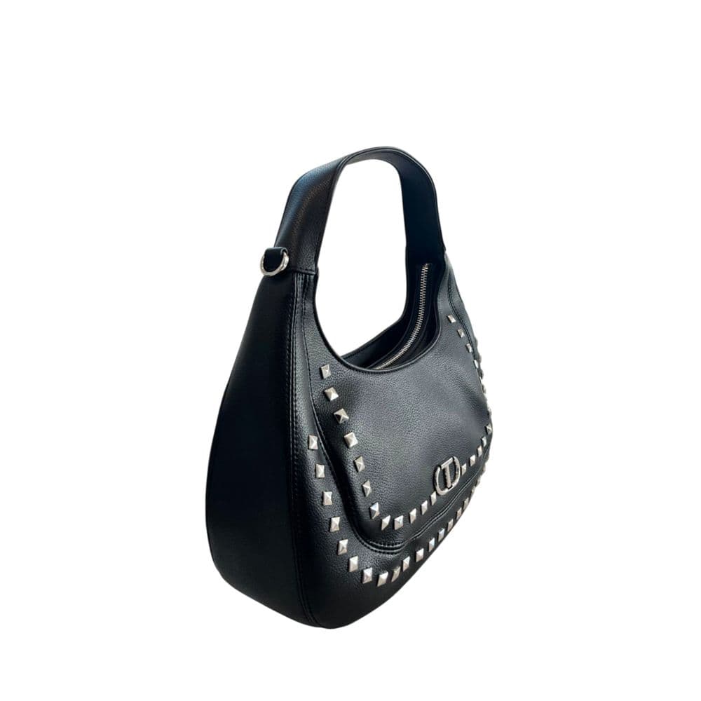 Twinset Black PU Women Shoulder Bag - 2