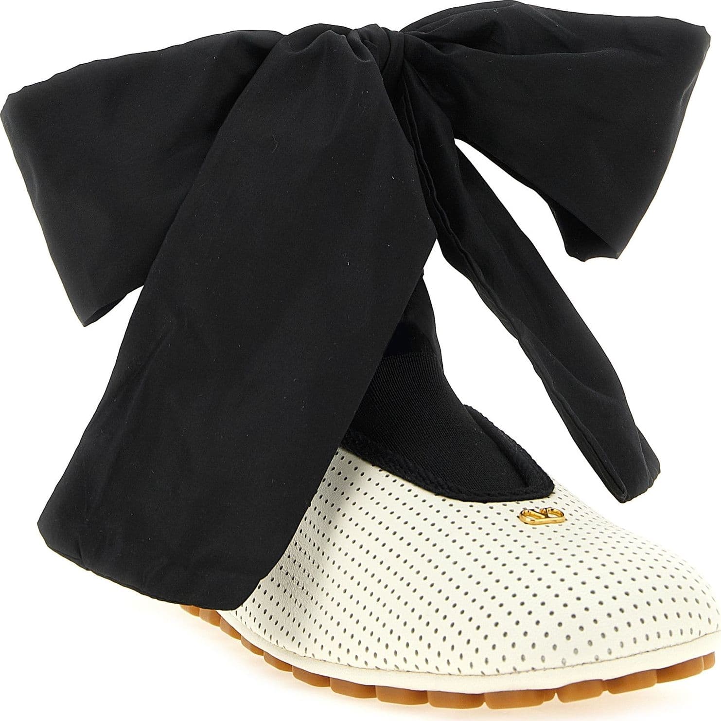 Valentino Garavani Bicolor Lamb Leather Ballet Flats - 2