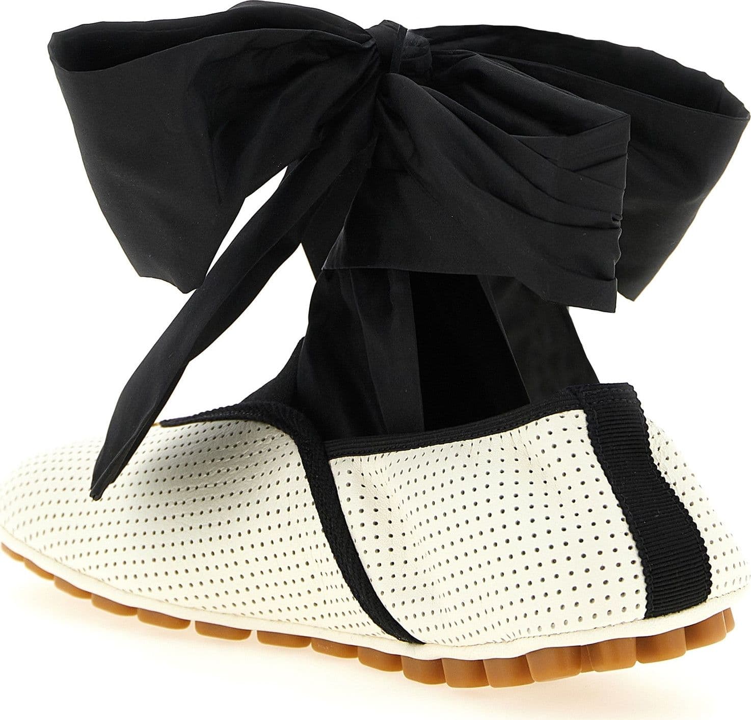 Valentino Garavani Bicolor Lamb Leather Ballet Flats - 3