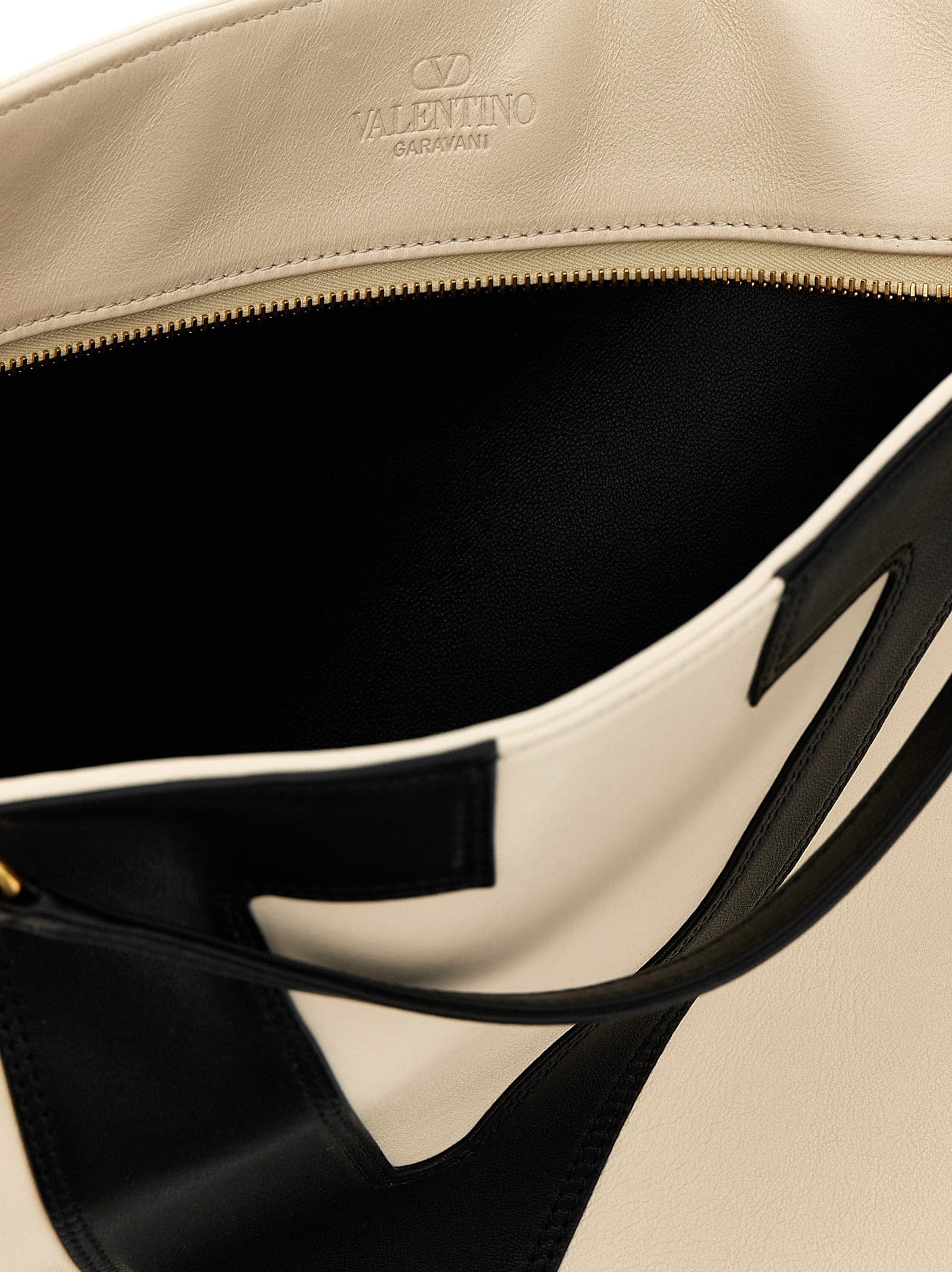 Valentino Garavani Bicolor Lamb Leather Tote Bag - 4