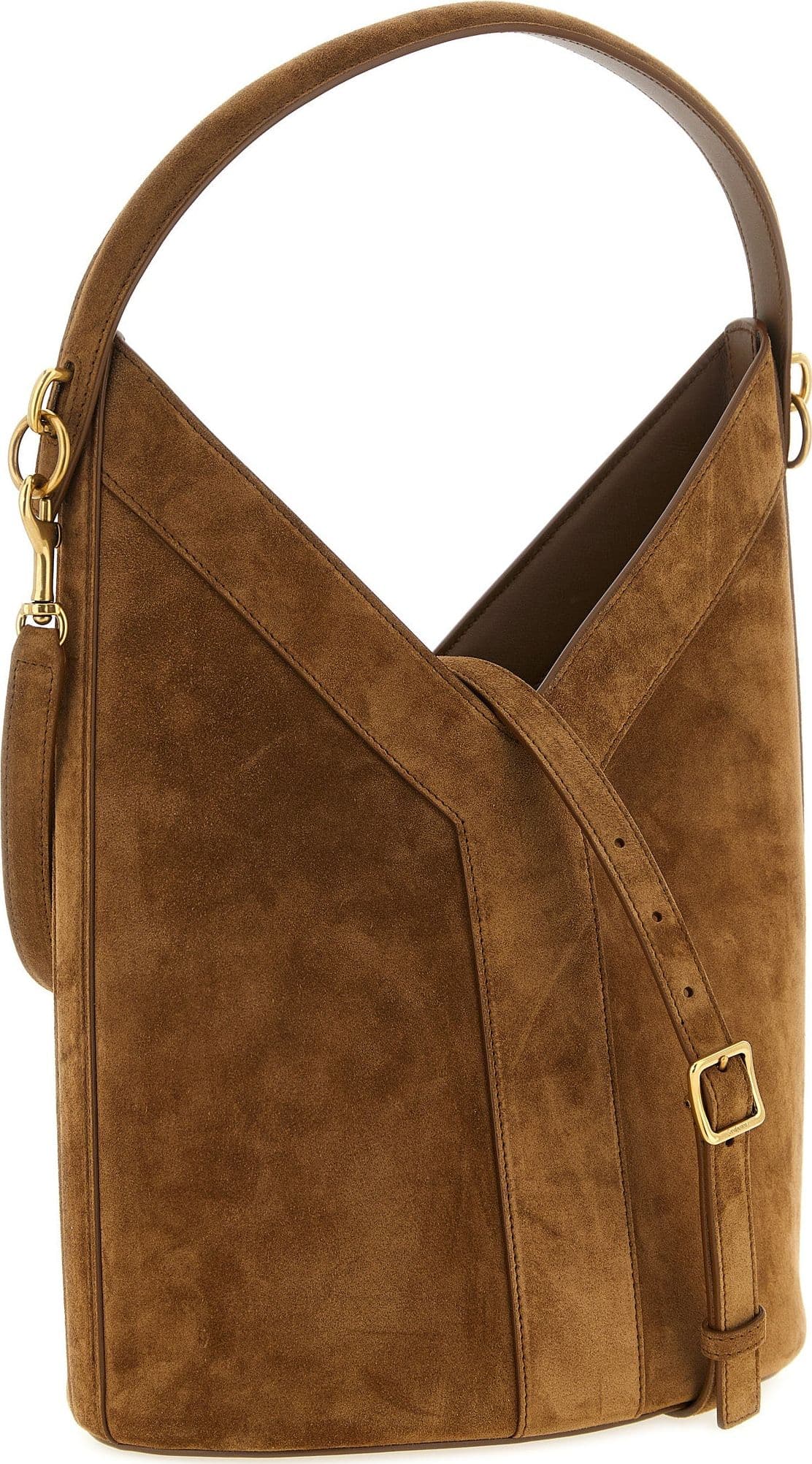 Saint Laurent Brown Calfskin Shoulder Bag - 2