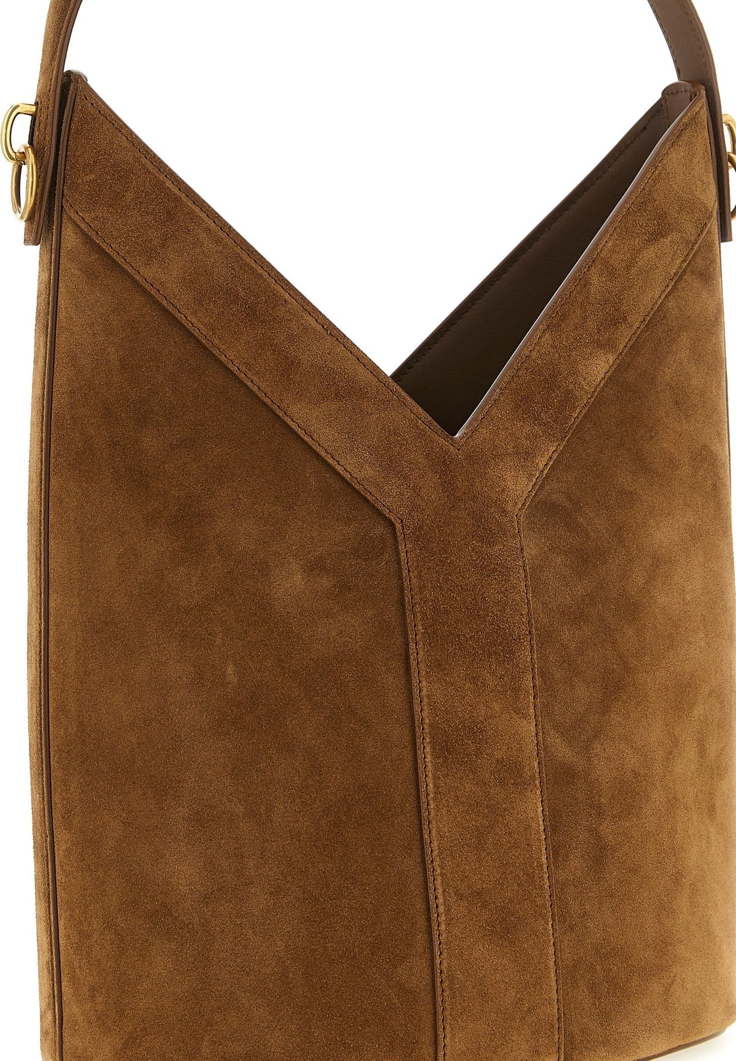 Saint Laurent Brown Calfskin Shoulder Bag - 3