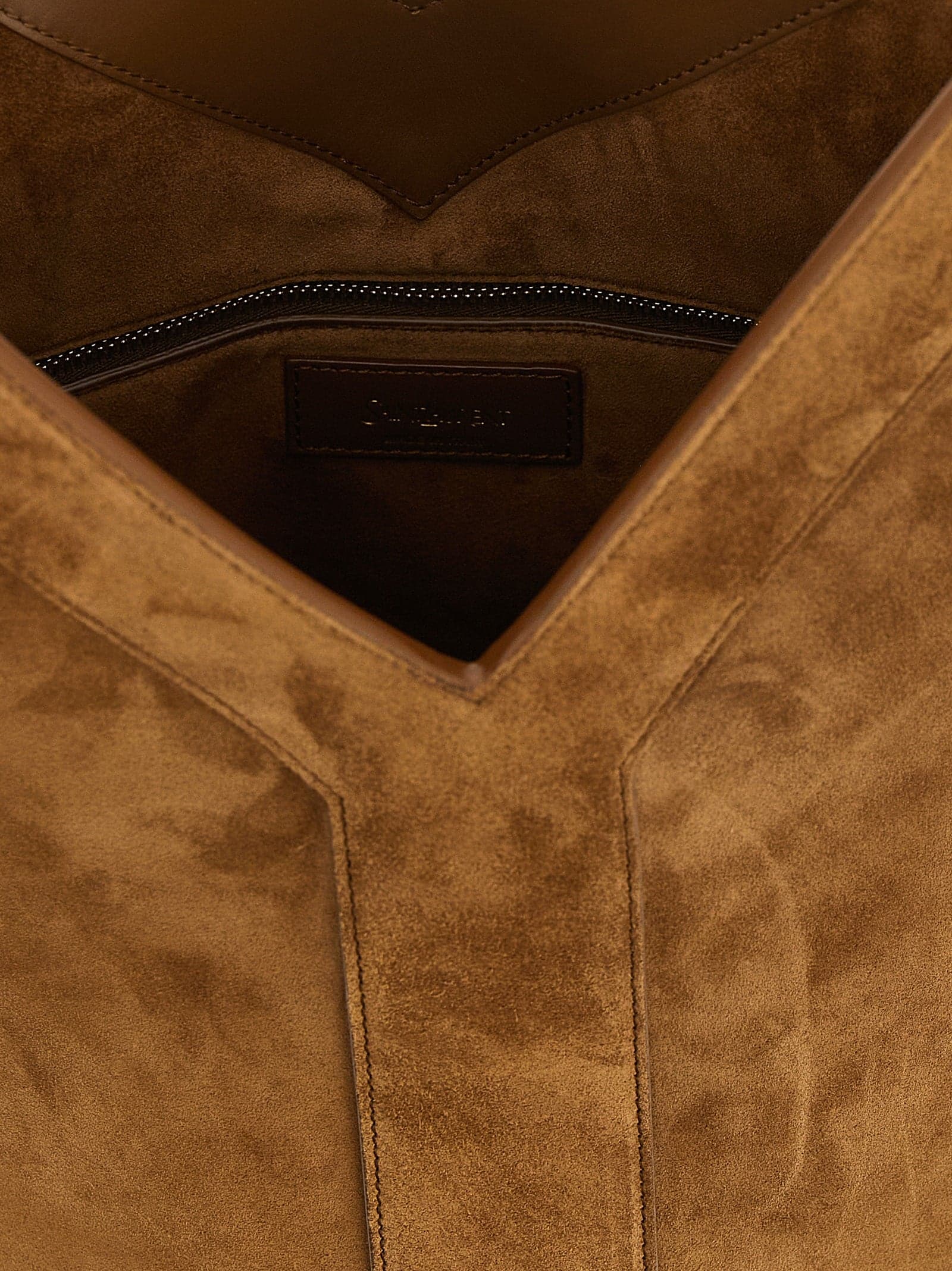 Saint Laurent Brown Calfskin Shoulder Bag - 4
