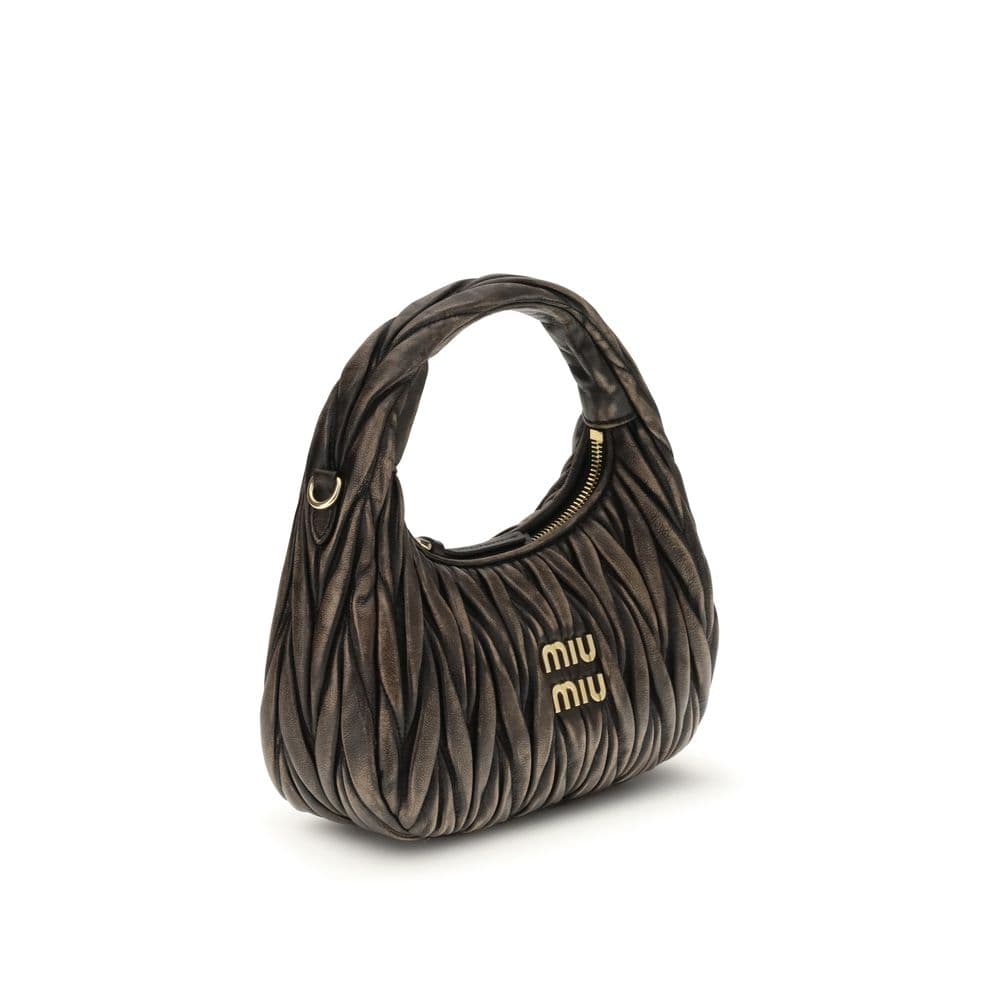 Miu Miu Brown Lamb Ovis Aries Aries Shoulder Bag - 2