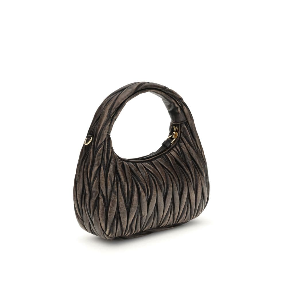 Miu Miu Brown Lamb Ovis Aries Aries Shoulder Bag - 3