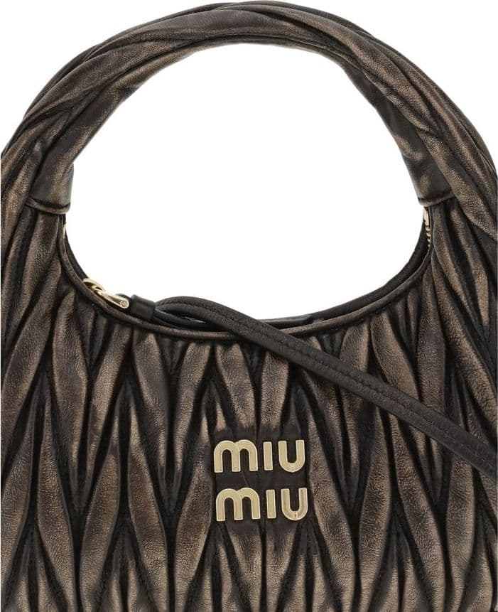 Miu Miu Brown Lamb Ovis Aries Aries Shoulder Bag - 4