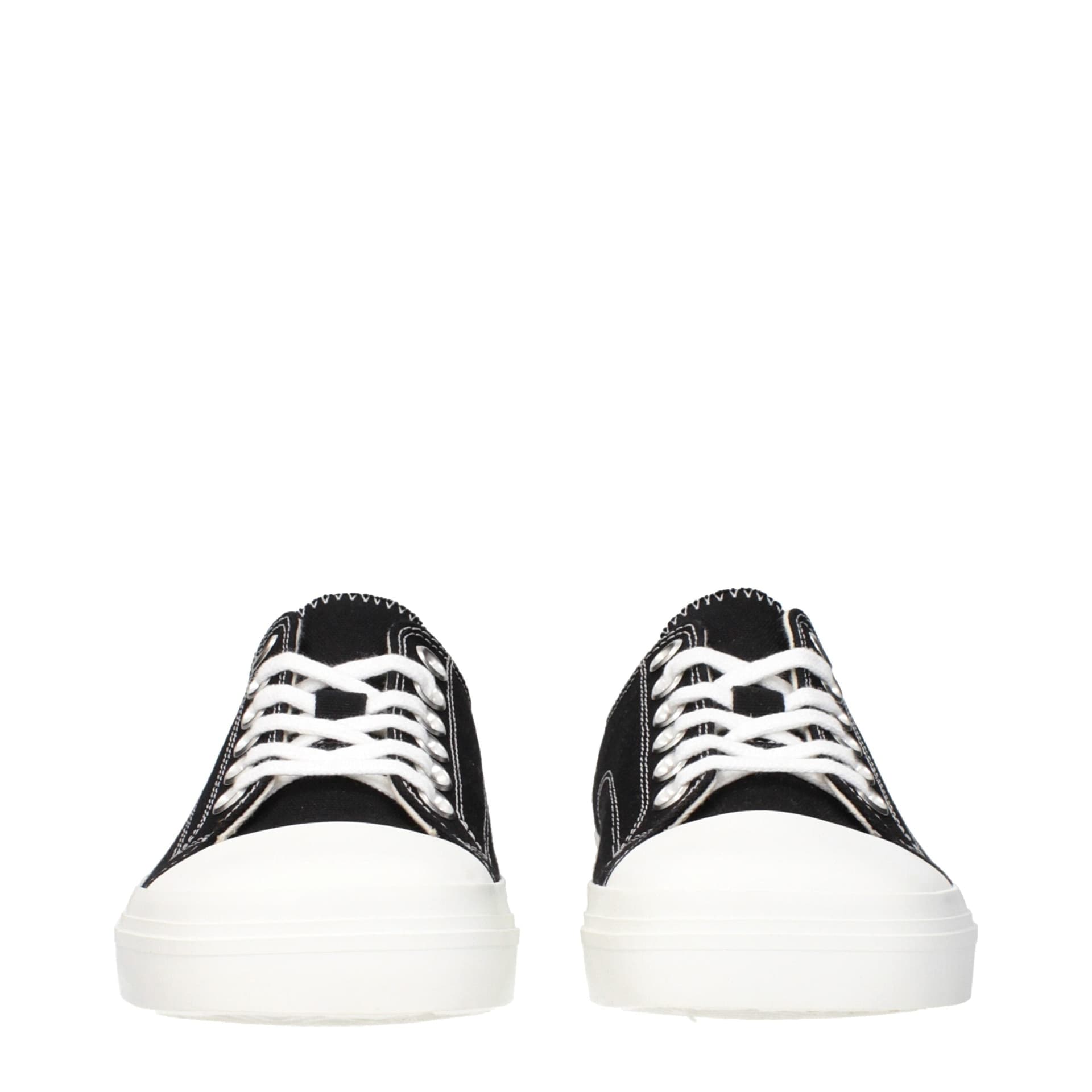 Moschino Black Fabric Low Top Sneakers - 3