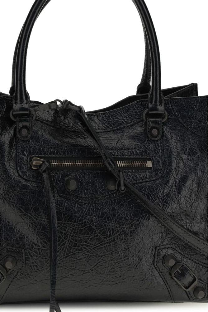 Balenciaga Black Lamb Ovis Aries Aries Handbag - 4