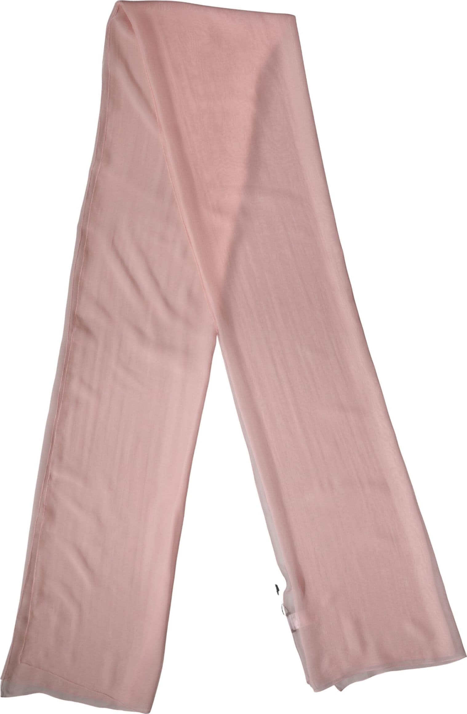 Dolce & Gabbana Light Pink Silk Neck Wrap Shawl Stole 272cm x 120cm Scarf - 4