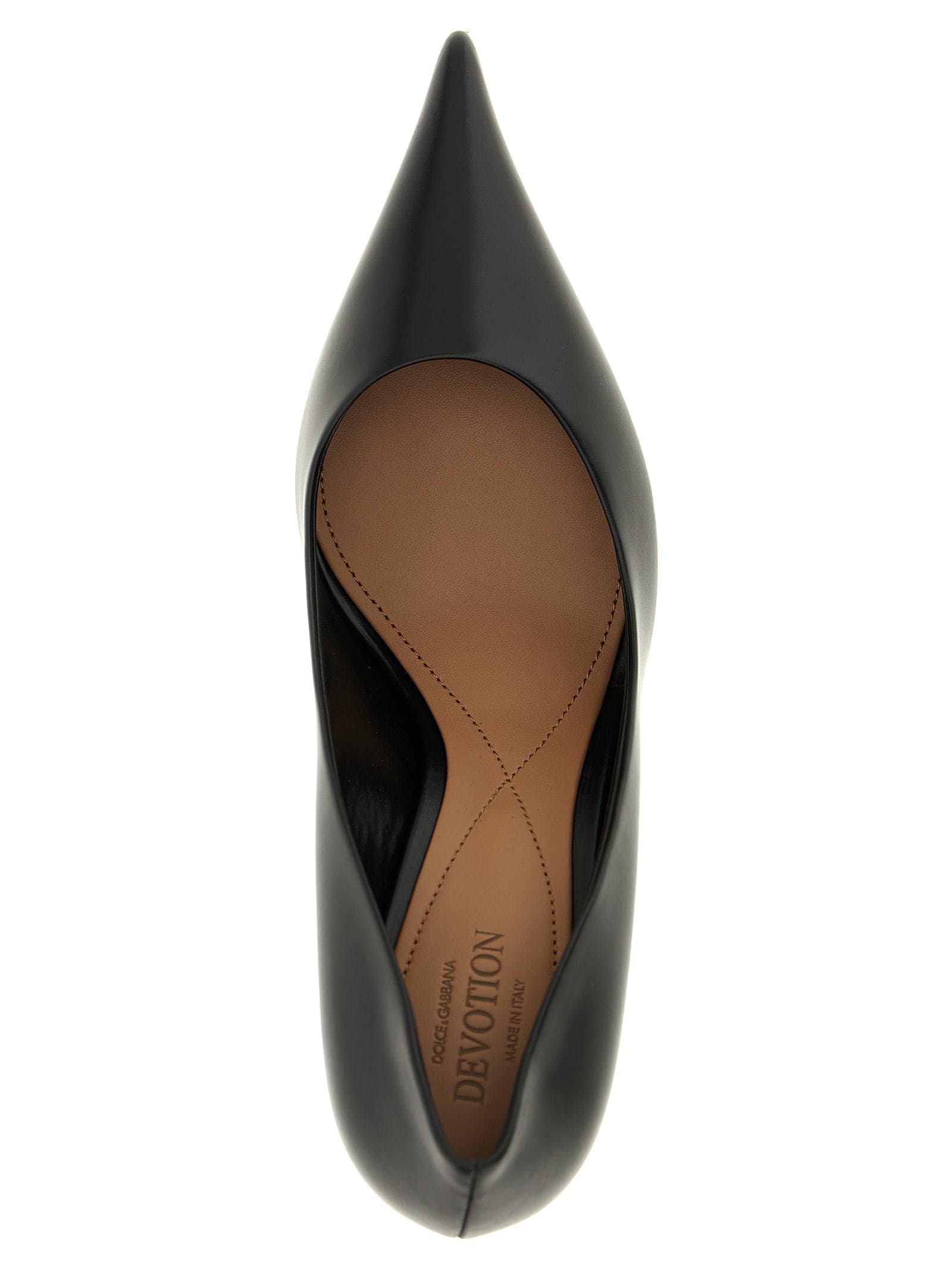 Dolce & Gabbana Black Calfskin High Heel Pumps - 4