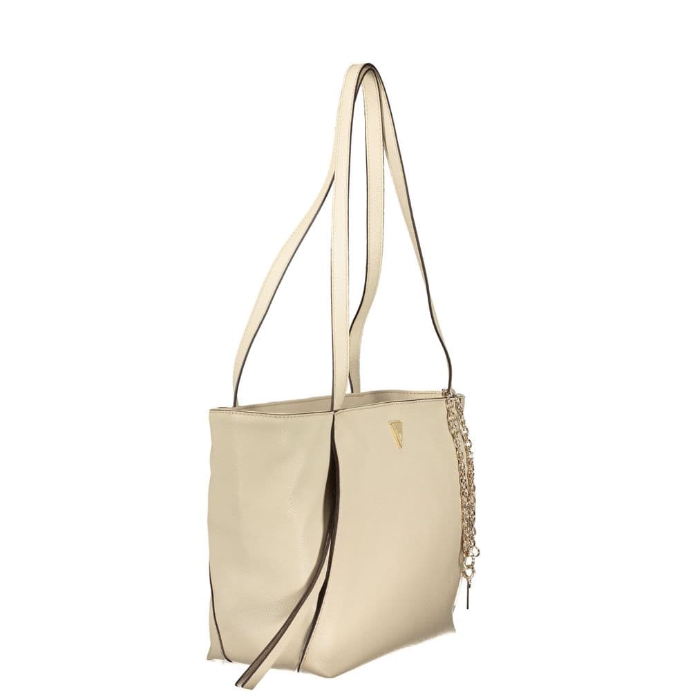 Guess Jeans Beige Polyurethane Women's Bag - 3