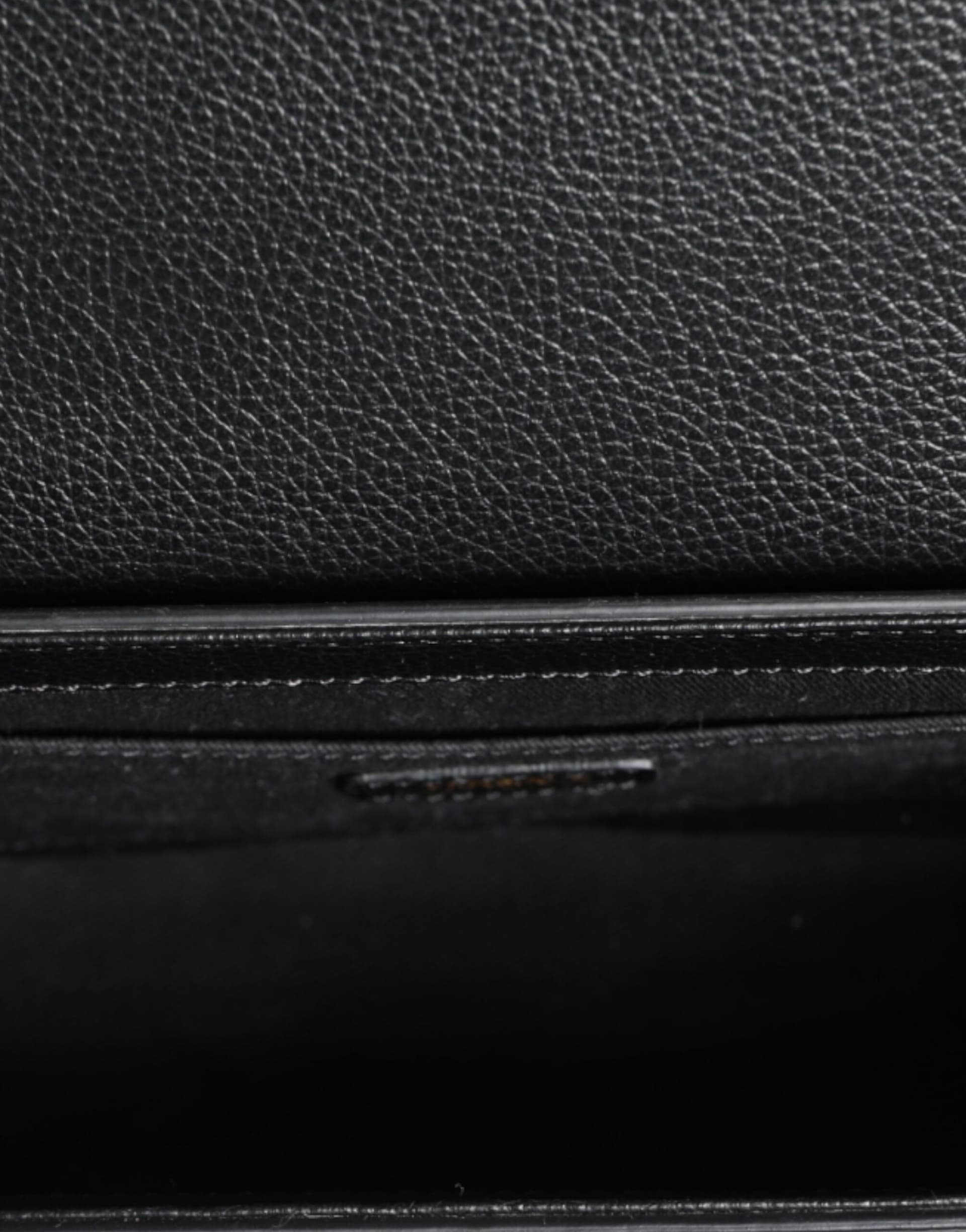 Versace Black Grainy Calf Leather Logo Crossbody Shoulder Bag - 8