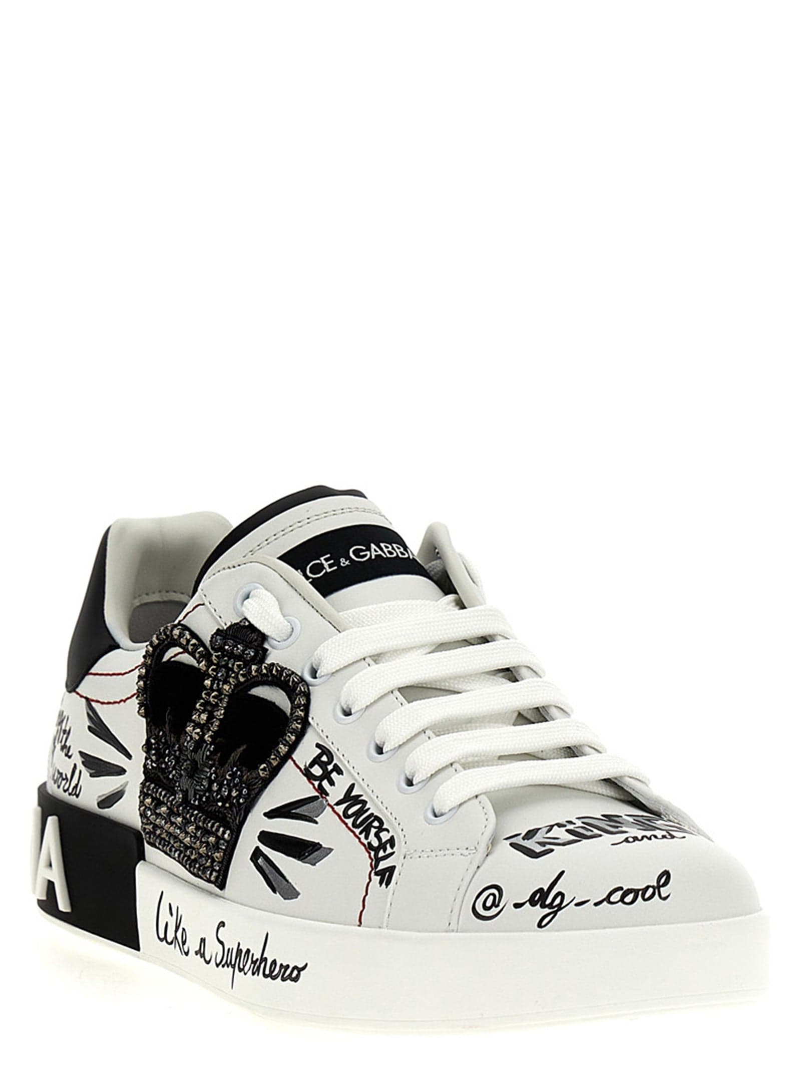 Dolce & Gabbana Bicolor Calfskin Sneakers - 3