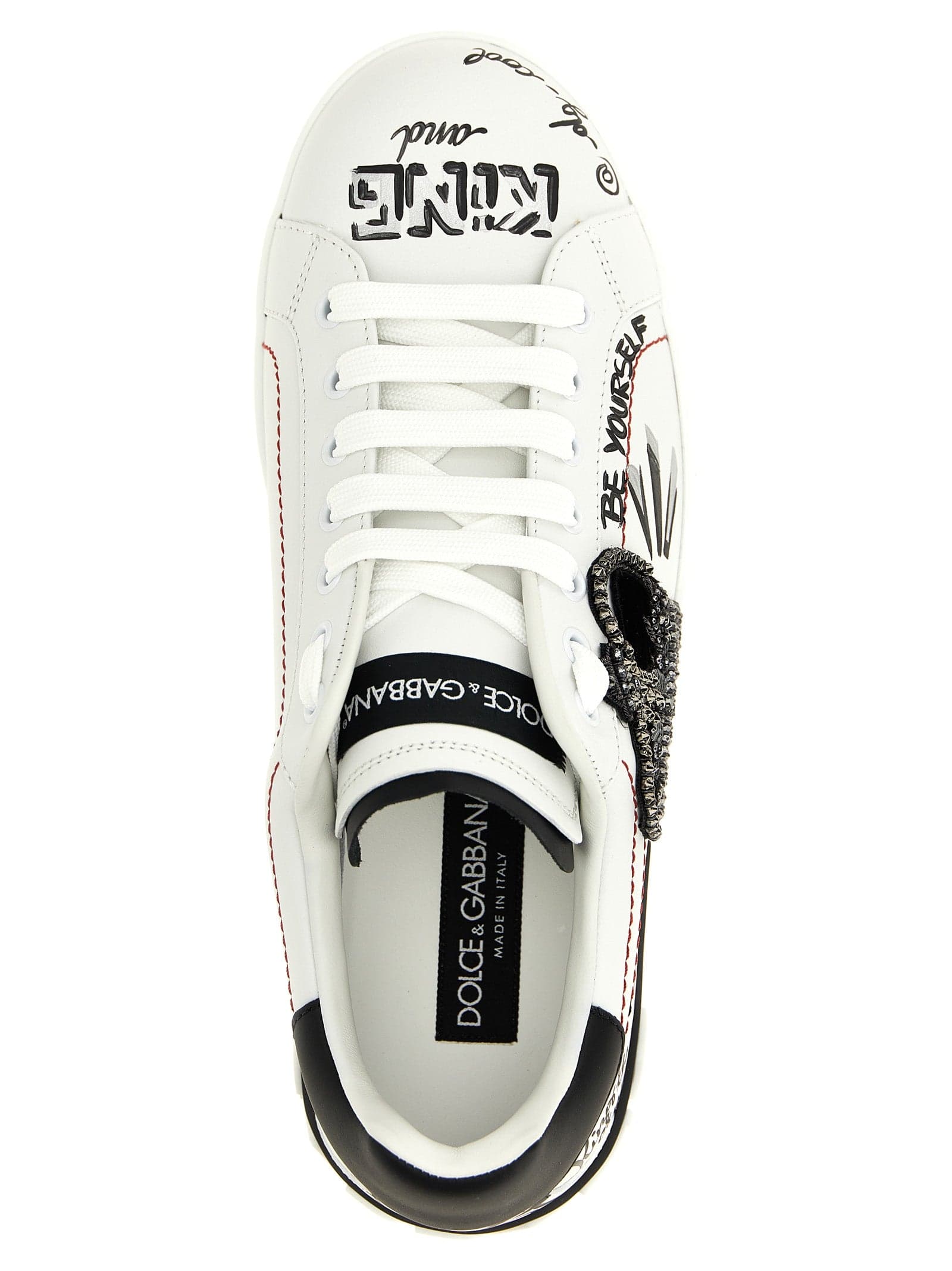 Dolce & Gabbana Bicolor Calfskin Sneakers - 5