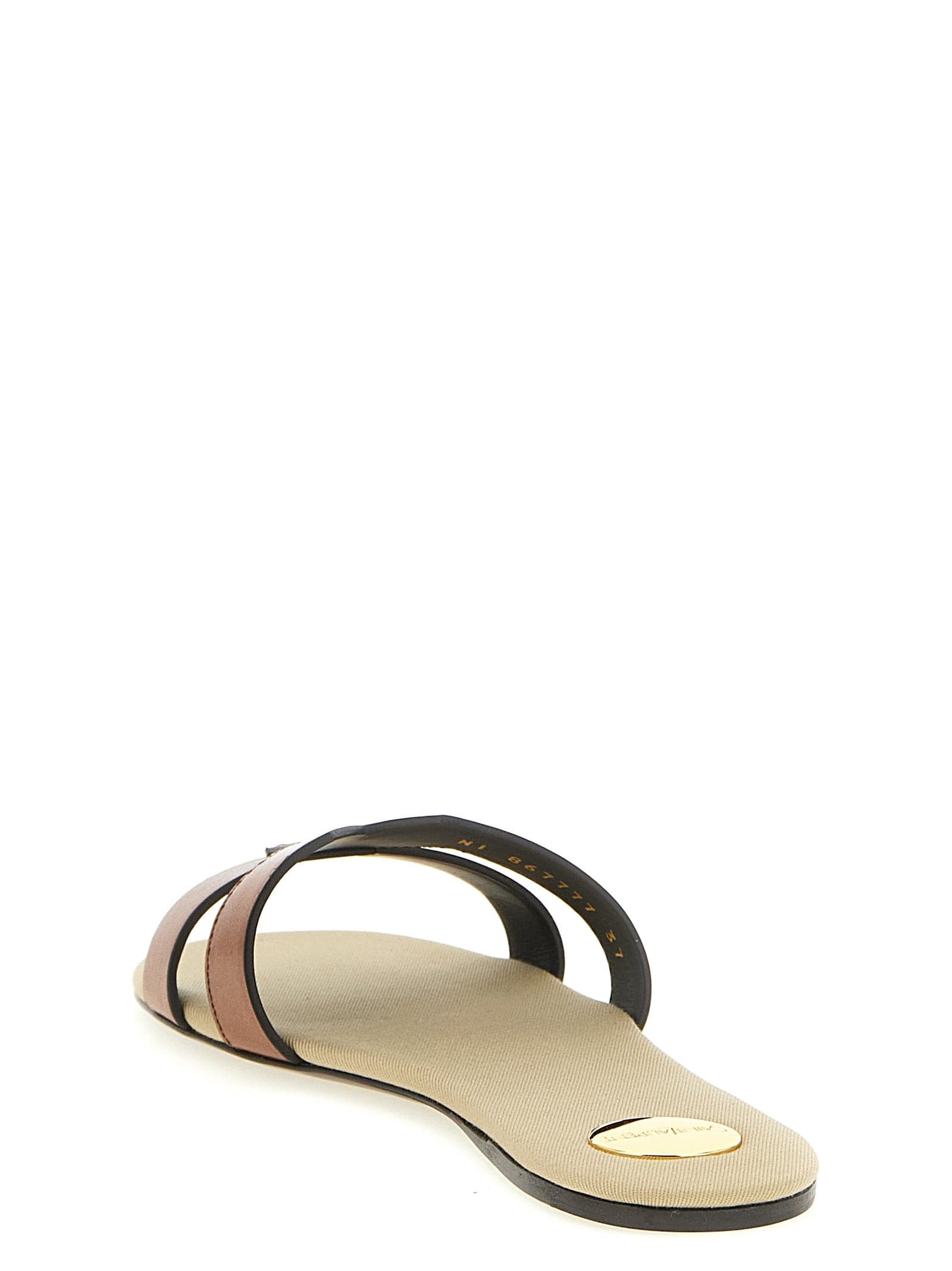 Saint Laurent Brown Calfskin Slides - 3