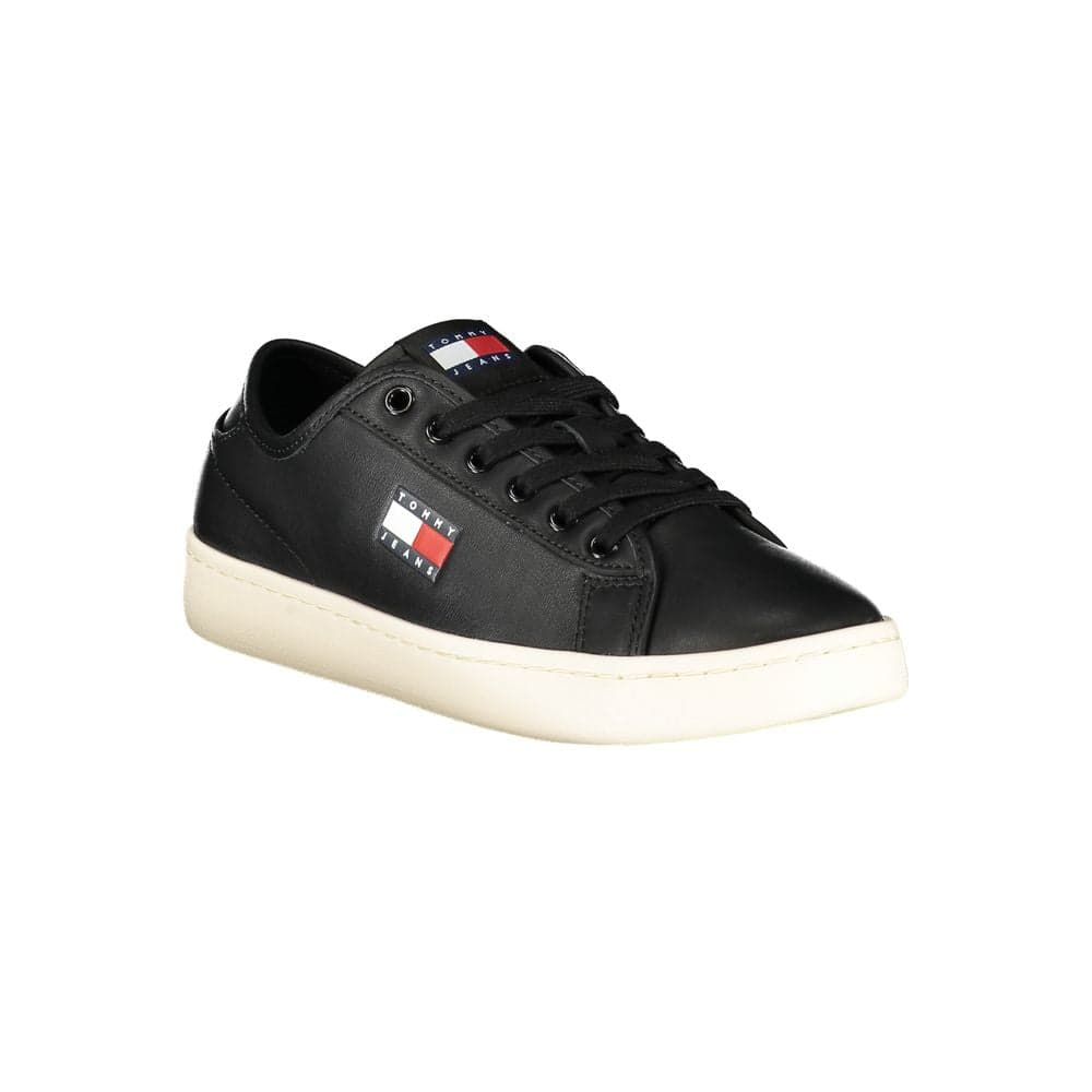 Tommy Hilfiger Black Polyurethane Women Sneaker - 2